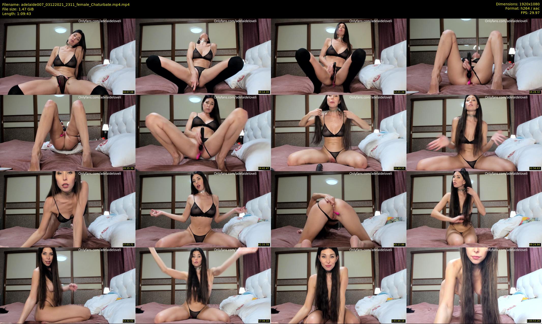 adelaide007 — 70 minute Chaturbate female cam show recording, 1080p, Dec 3, 2021