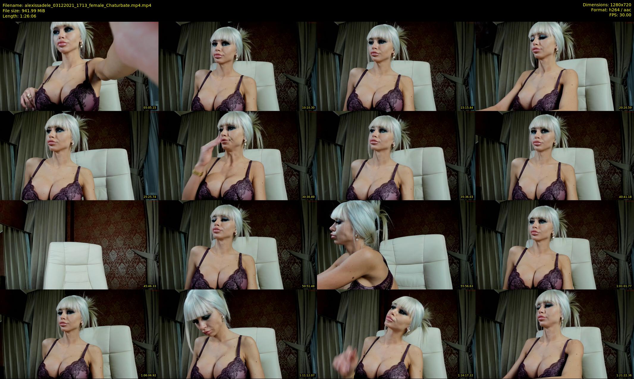 alexissadele — 87 minute Chaturbate female cam show recording, 720p, Dec 3, 2021