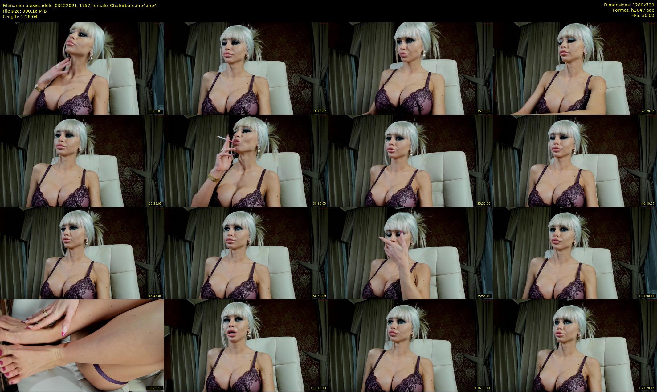 alexissadele — 87 minute Chaturbate female cam show recording, 720p, Dec 3, 2021