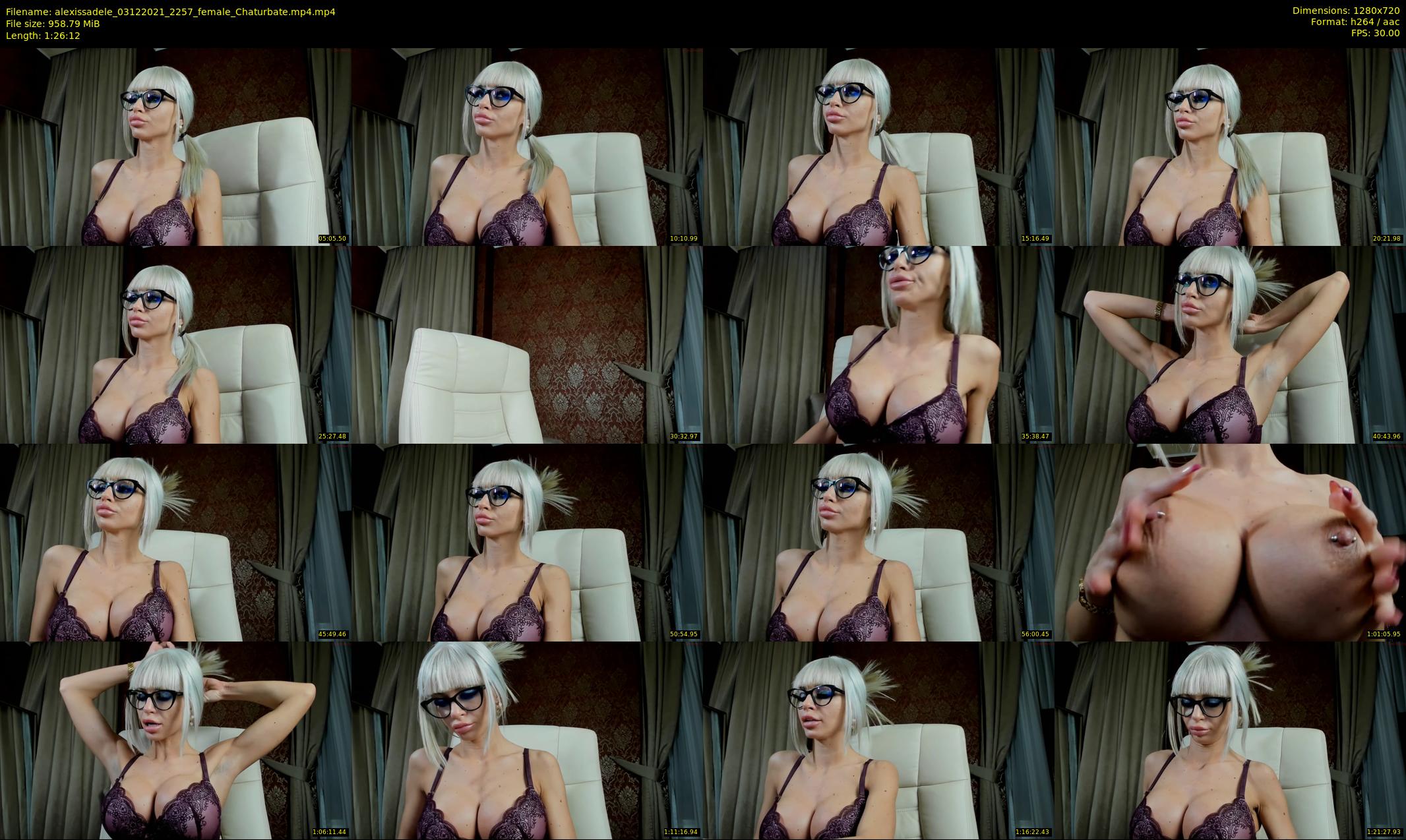 alexissadele — 87 minute Chaturbate female cam show recording, 720p, Dec 3, 2021