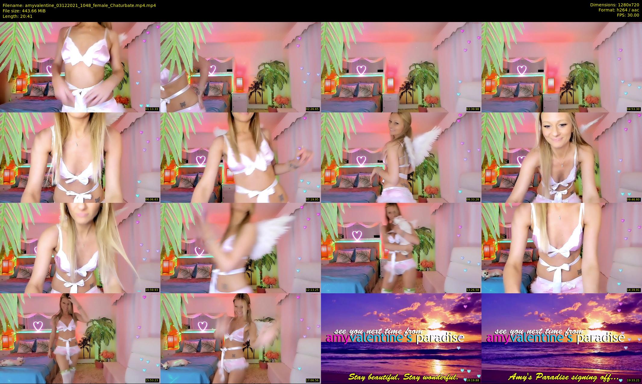 amyvalentine — 21 minute Chaturbate female cam show recording, 720p, Dec 3, 2021