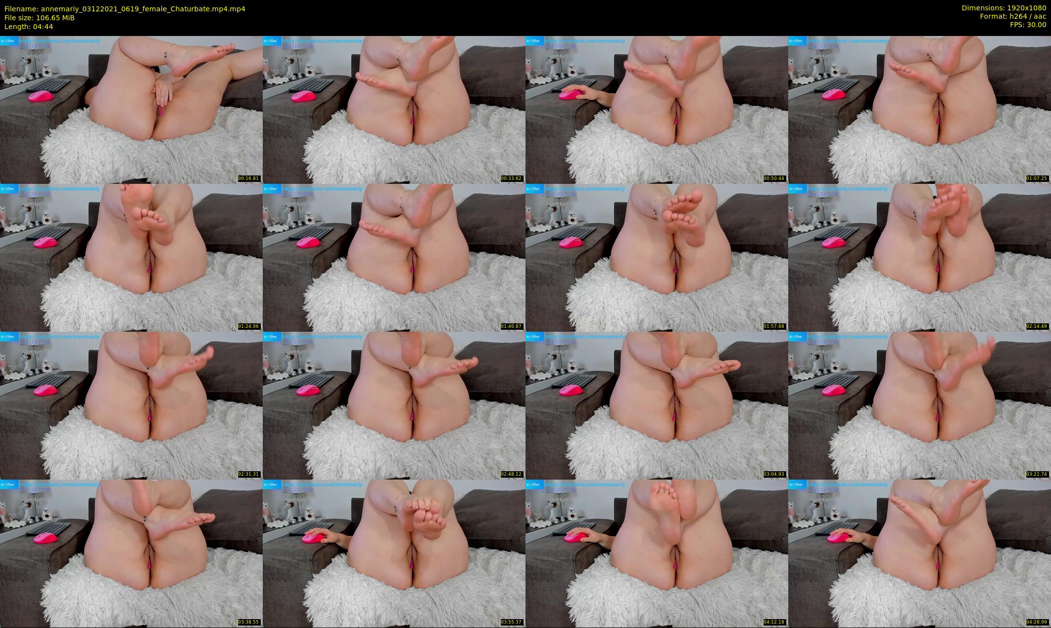annemariy — 5 minute Chaturbate female cam show recording, 1080p, Dec 3, 2021