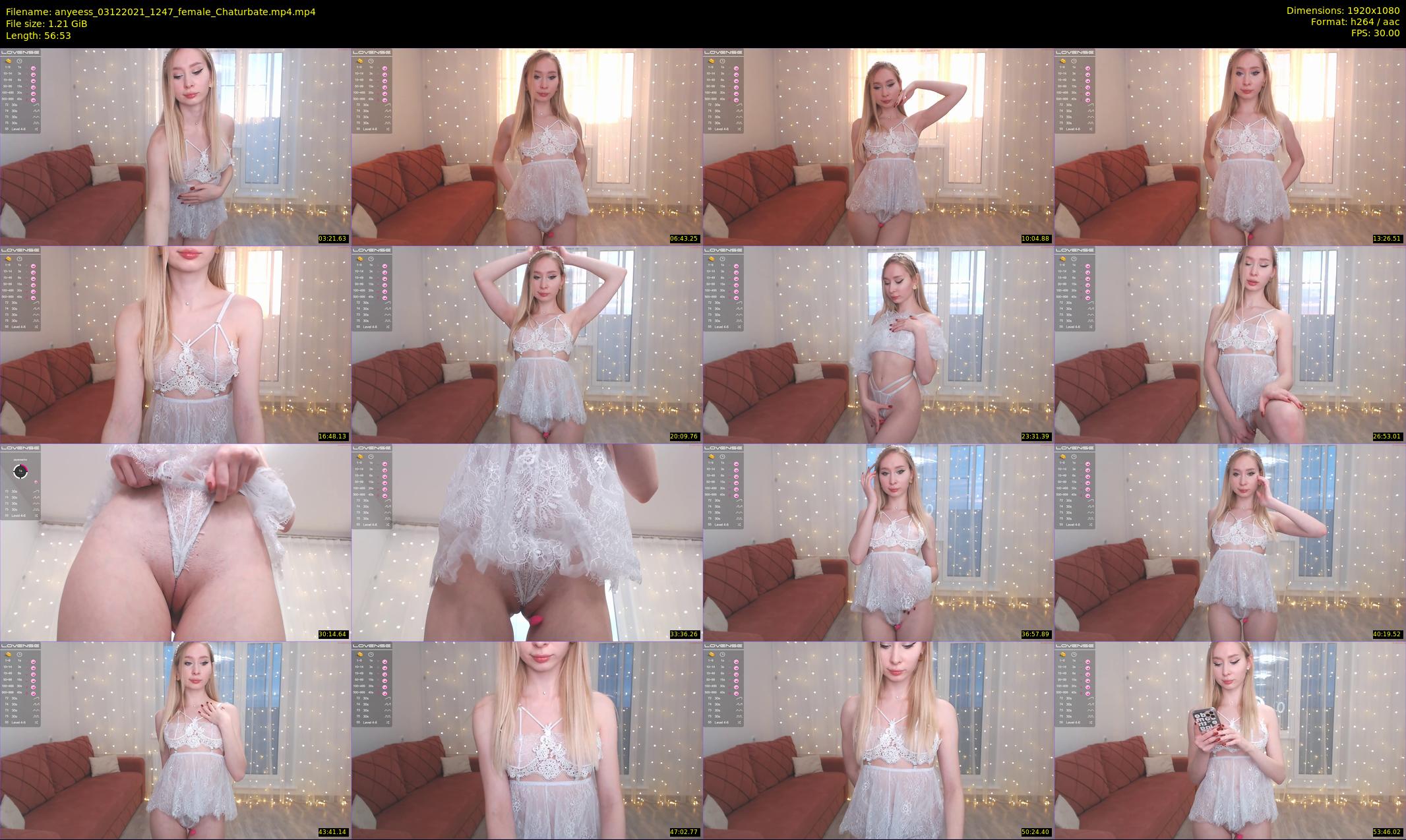 anyeess — 57 minute Chaturbate female cam show recording, 1080p, Dec 3, 2021
