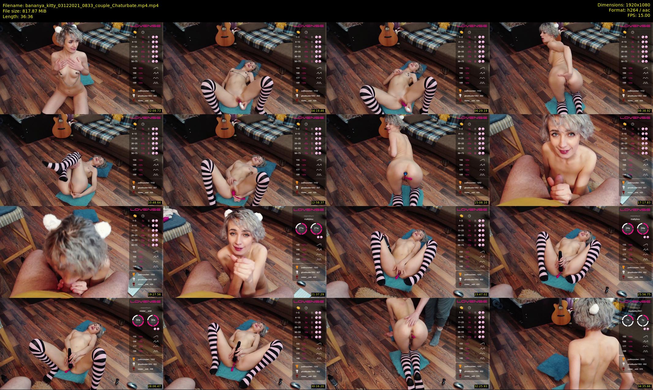 bananya_kitty — 37 minute Chaturbate couple cam show recording, 1080p, Dec 3, 2021