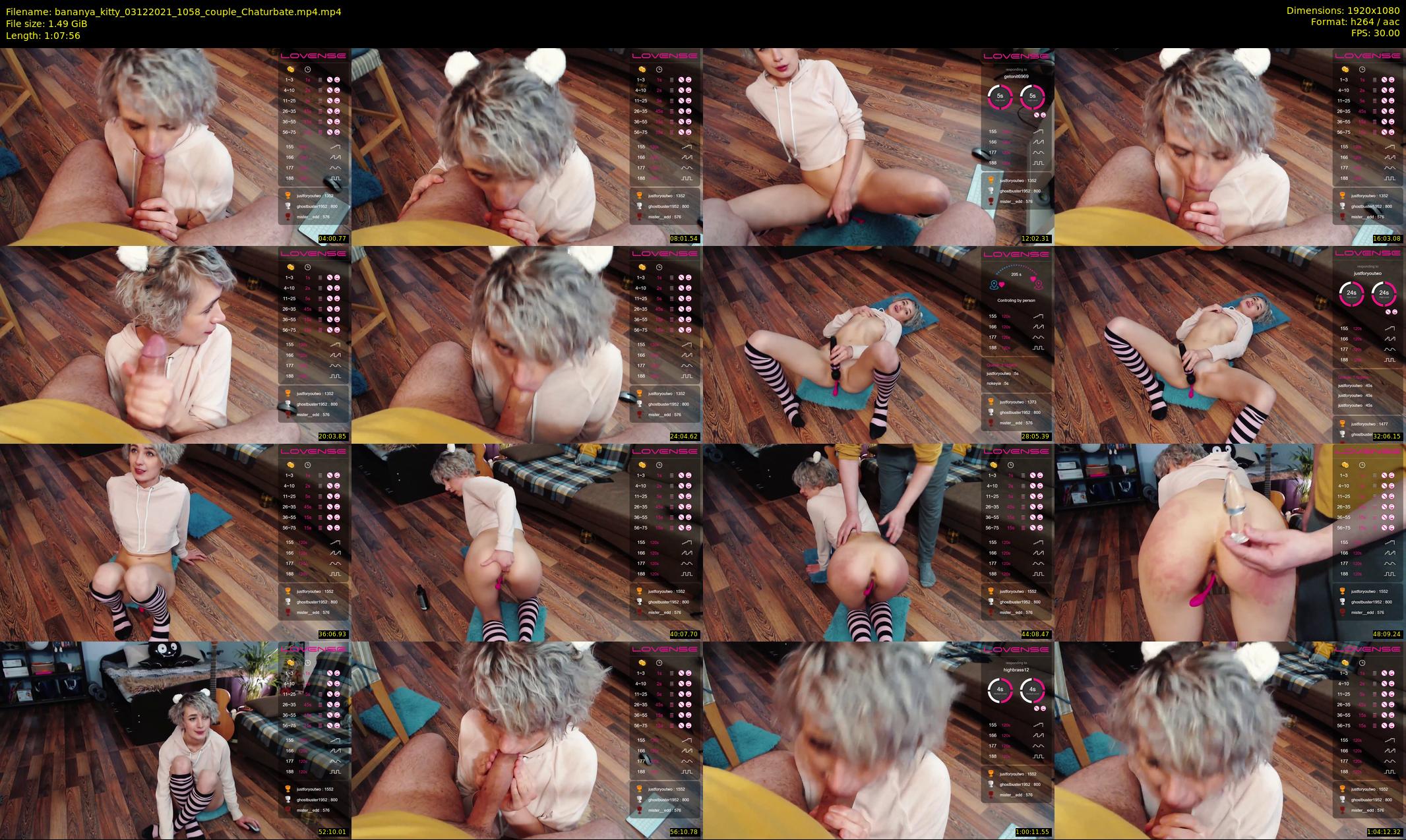 bananya_kitty — 68 minute Chaturbate couple cam show recording, 1080p, Dec 3, 2021