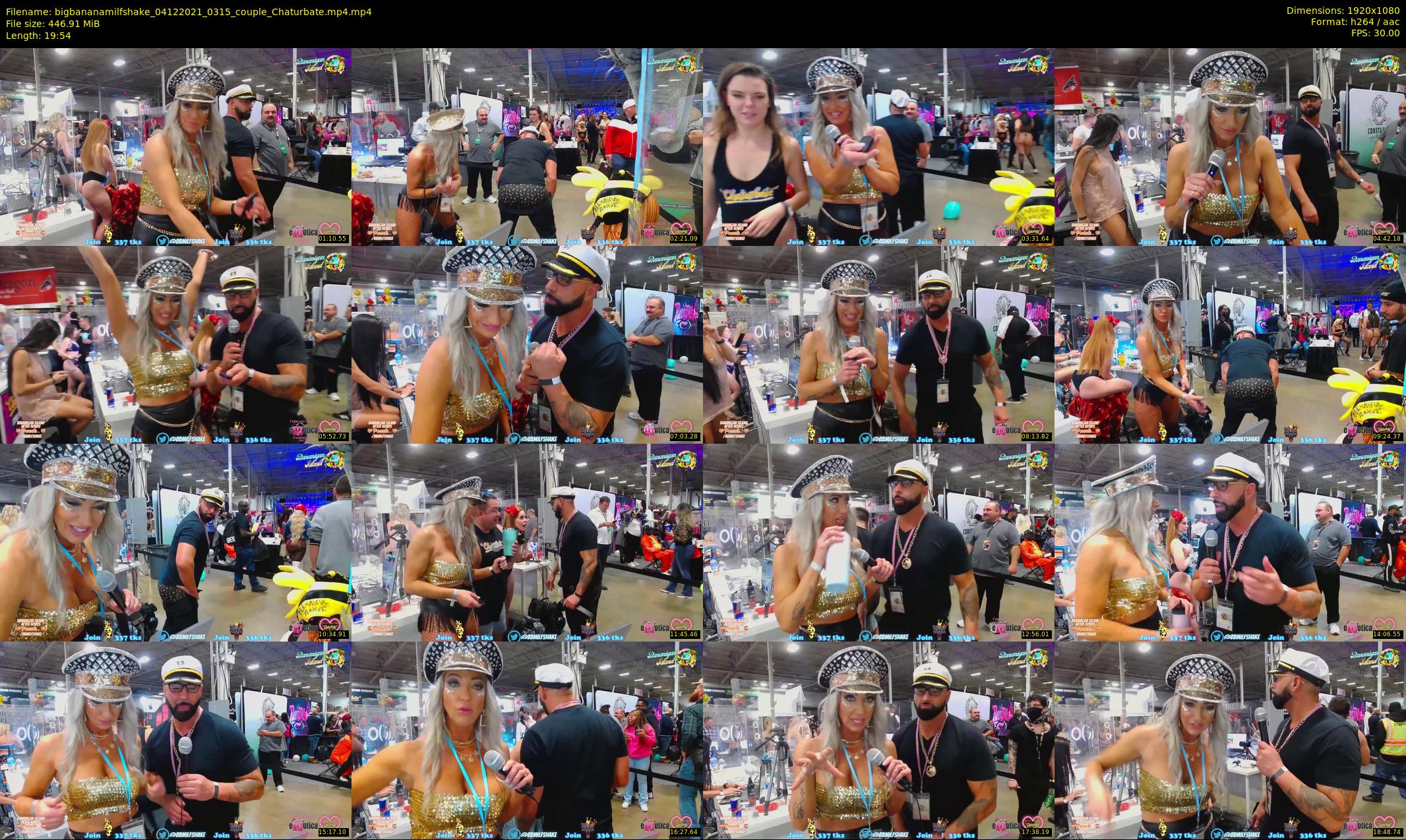 bigbananamilfshake — 20 minute Chaturbate couple cam show recording, 1080p, Dec 4, 2021