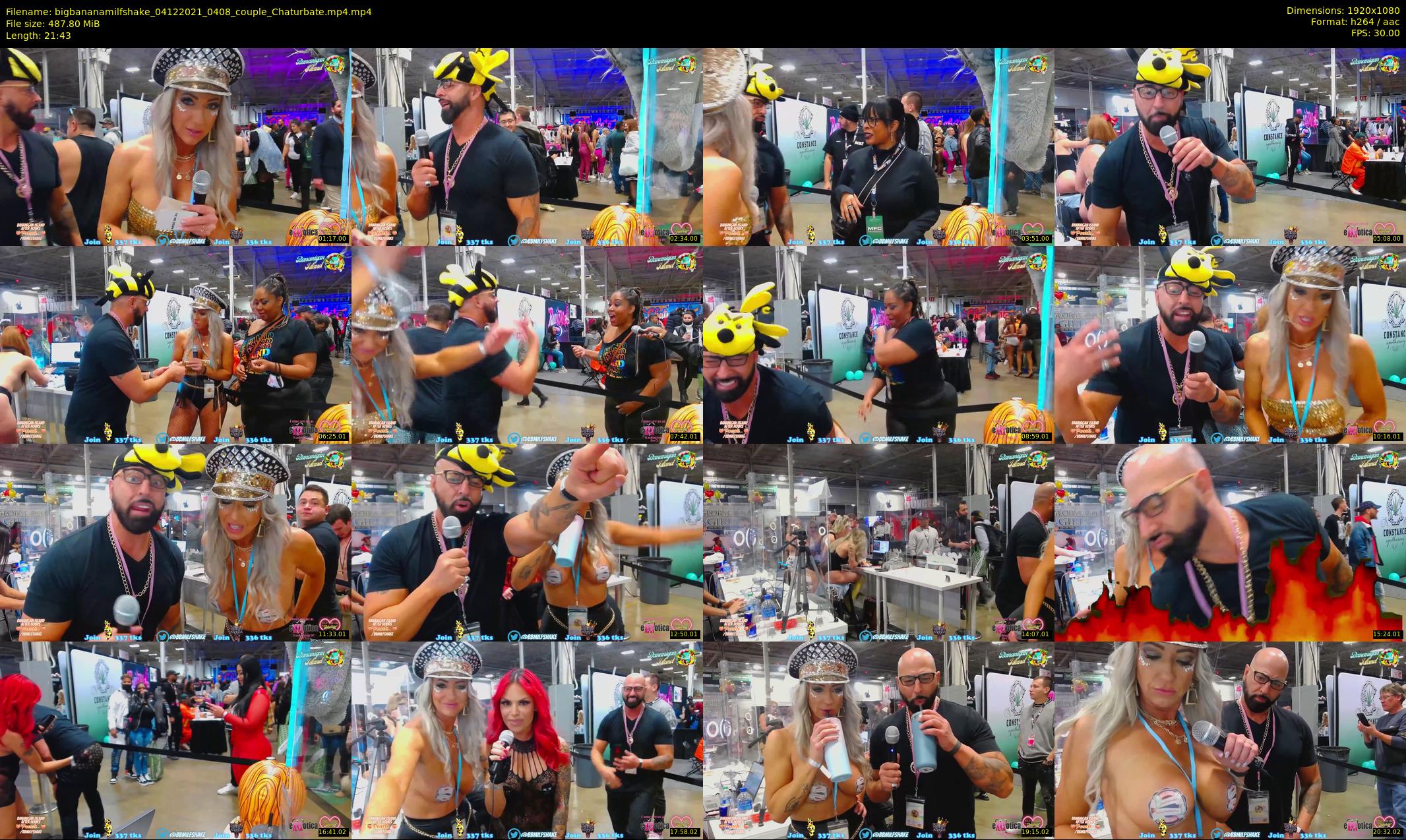 bigbananamilfshake — 22 minute Chaturbate couple cam show recording, 1080p, Dec 4, 2021