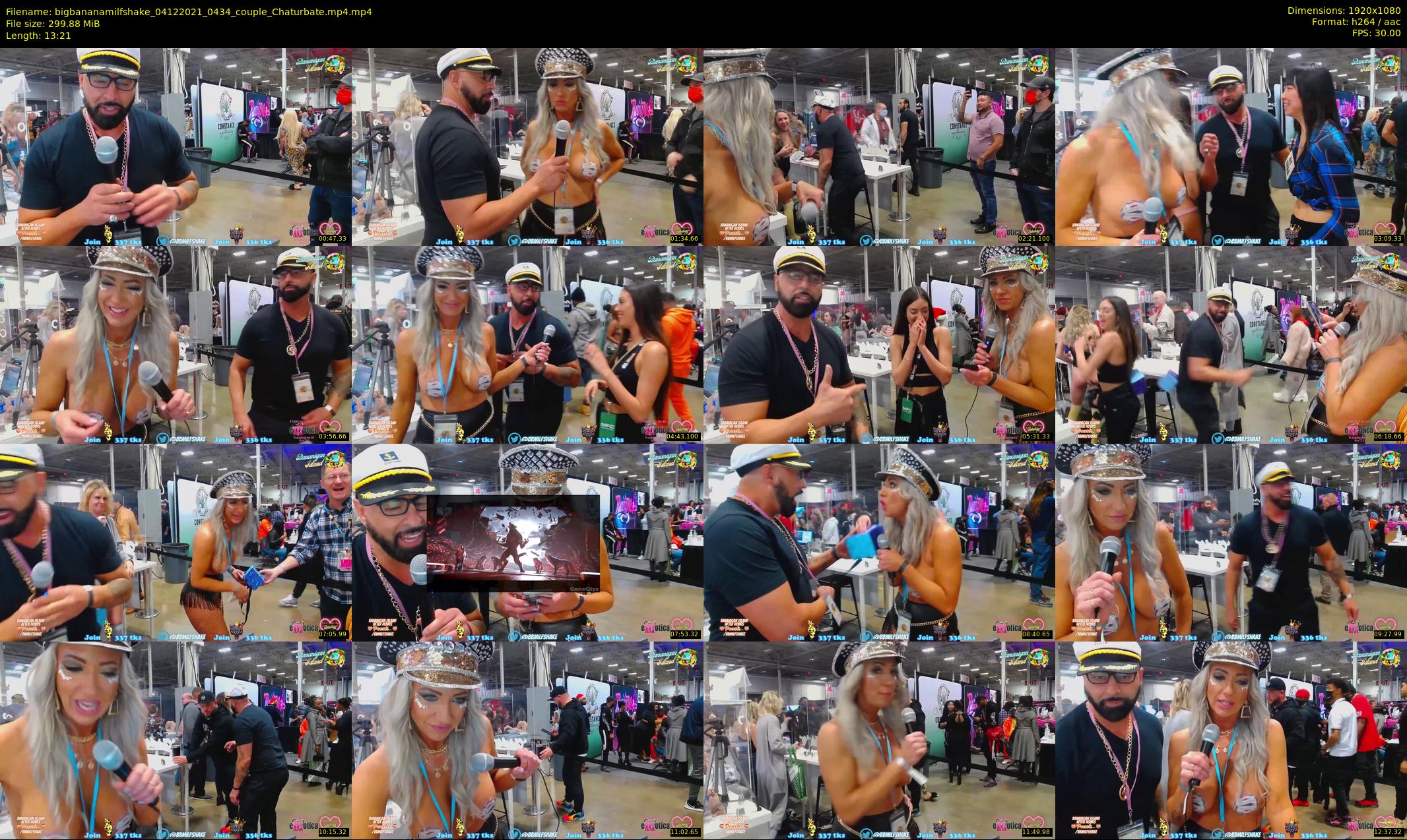 bigbananamilfshake — 14 minute Chaturbate couple cam show recording, 1080p, Dec 4, 2021