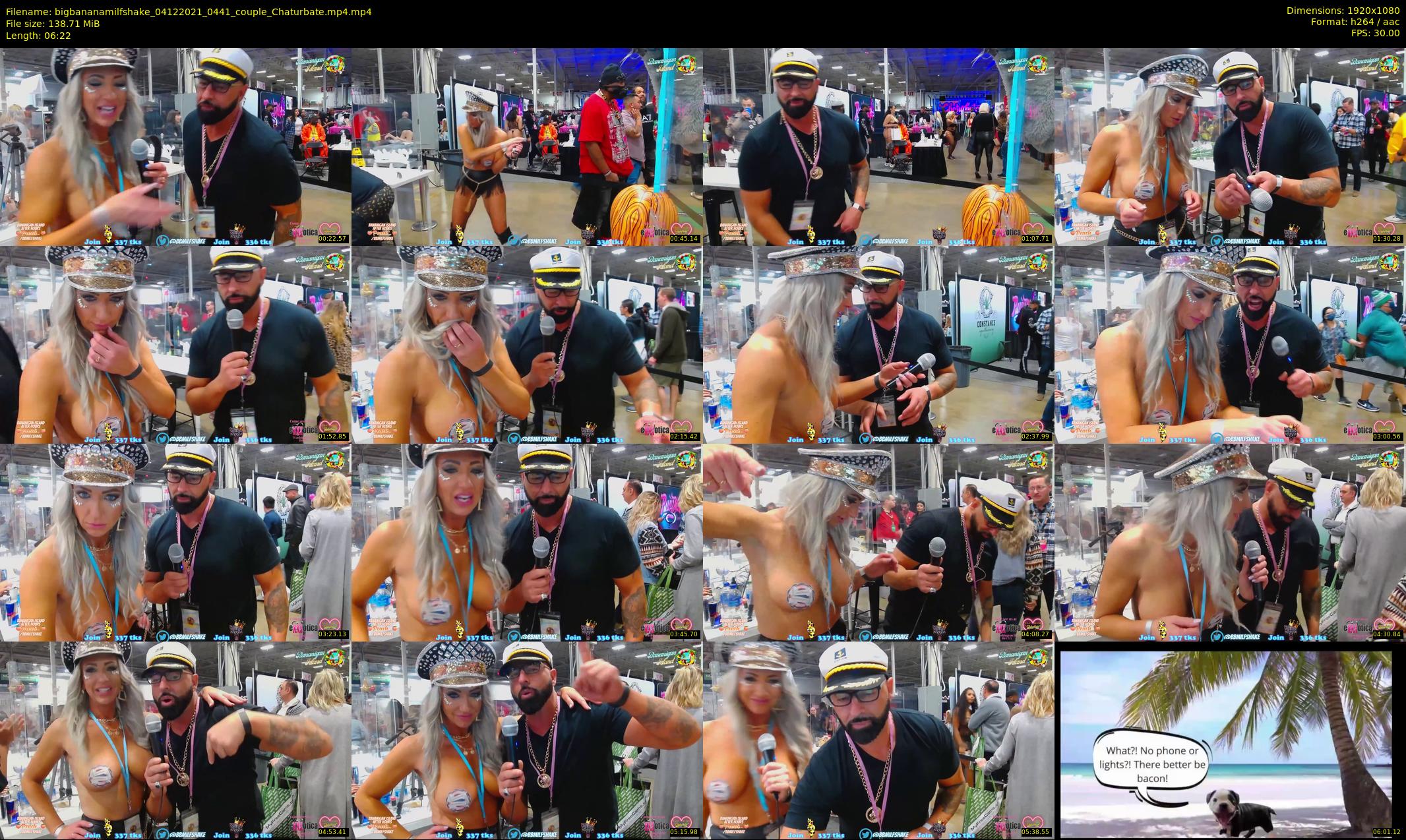 bigbananamilfshake — 7 minute Chaturbate couple cam show recording, 1080p, Dec 4, 2021