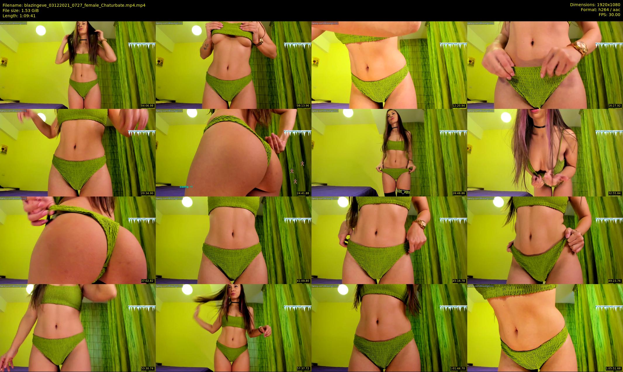 blazingeve — 70 minute Chaturbate female cam show recording, 1080p, Dec 3, 2021