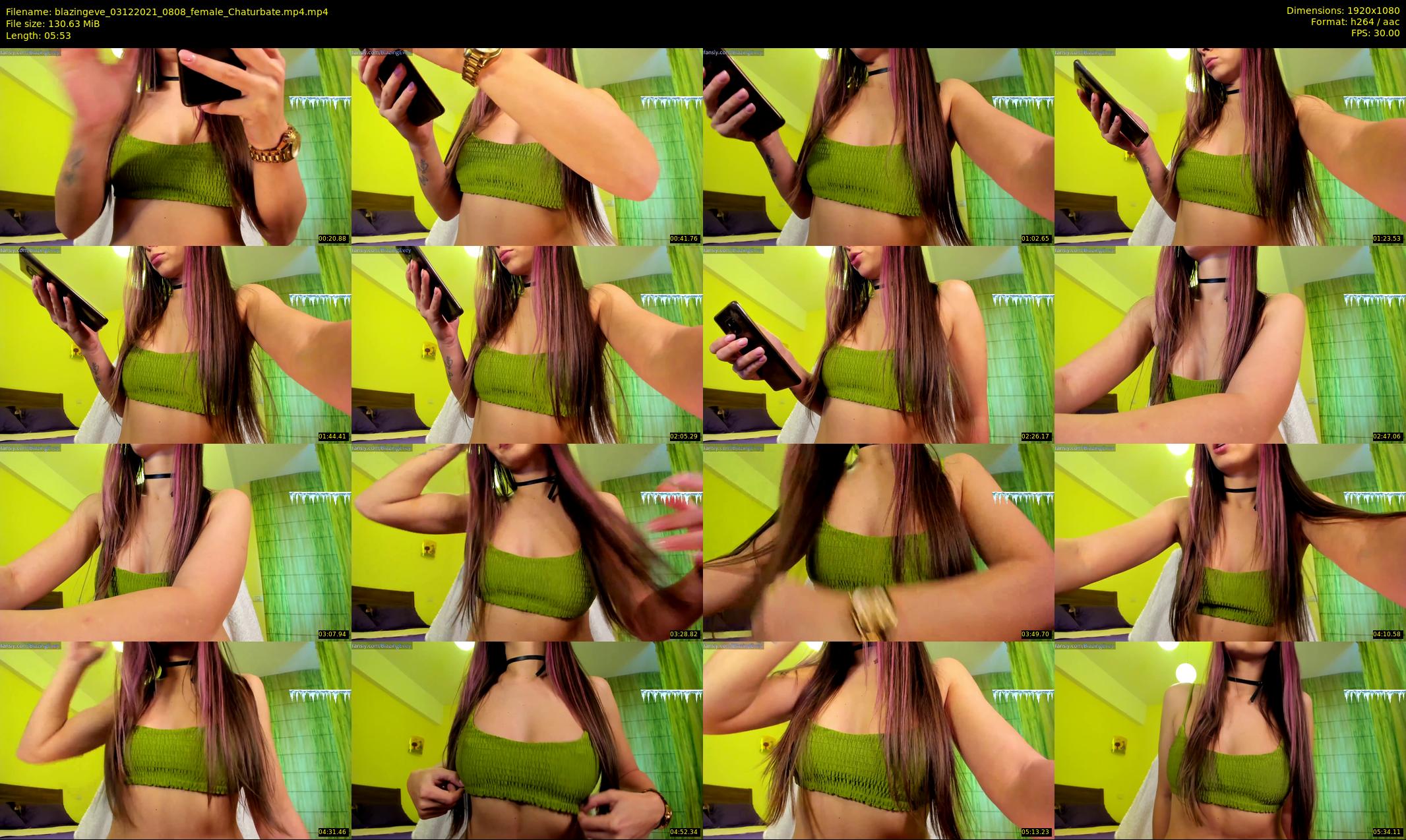 blazingeve — 6 minute Chaturbate female cam show recording, 1080p, Dec 3, 2021