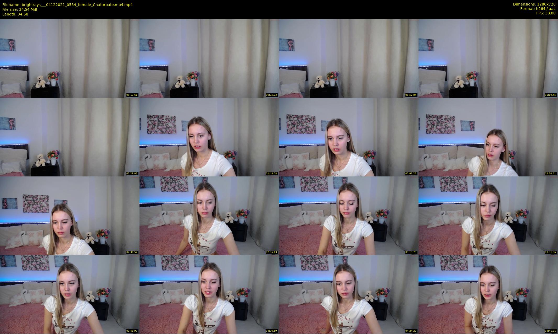 brightrays__ — 5 minute Chaturbate female cam show recording, 720p, Dec 4, 2021