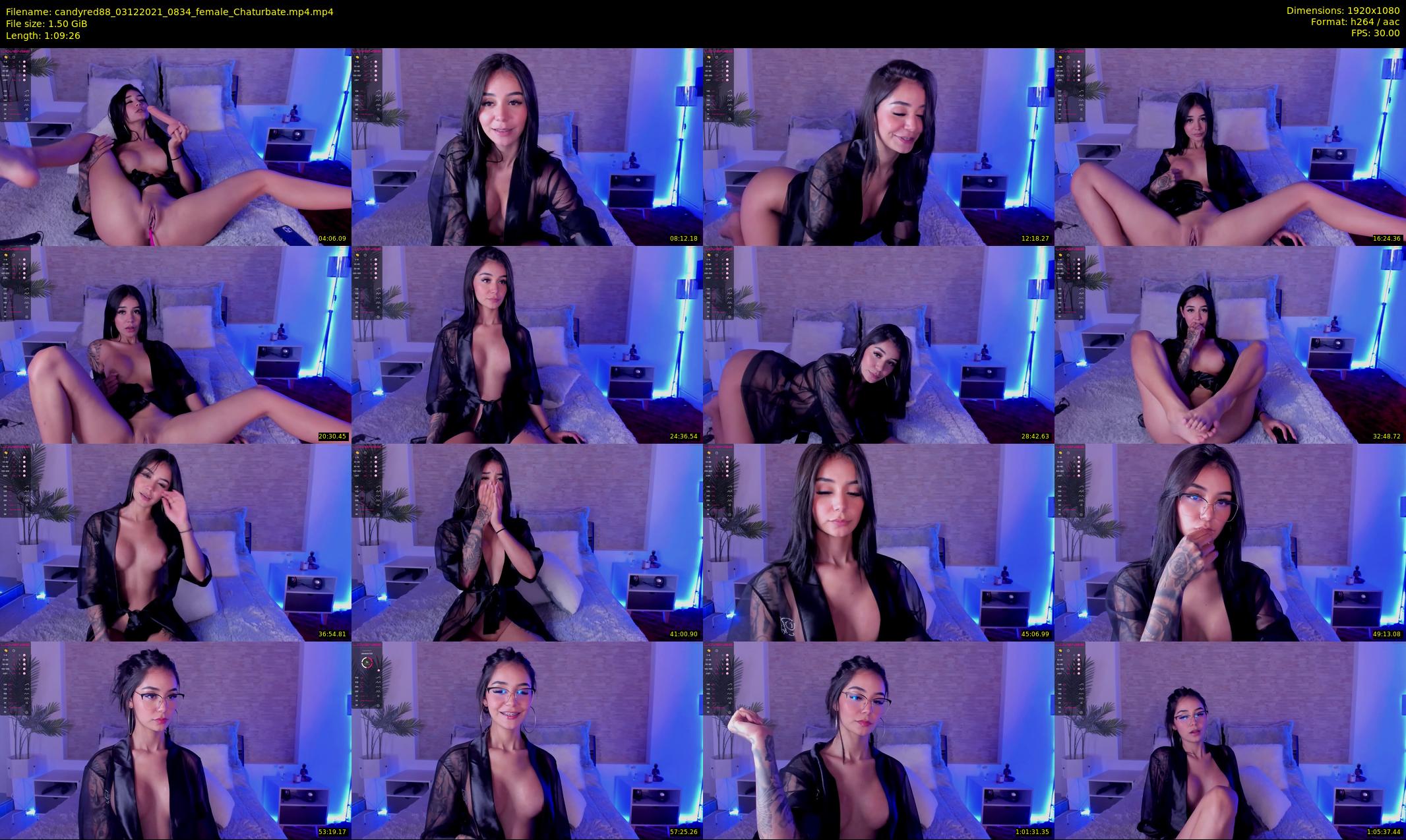 candyred88 — 70 minute Chaturbate female cam show recording, 1080p, Dec 3, 2021