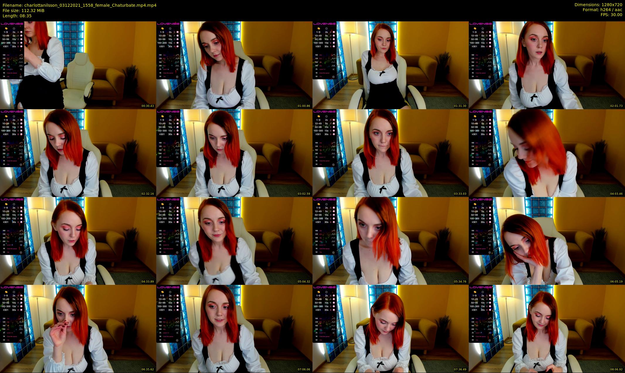 charlottanilsson — 9 minute Chaturbate female cam show recording, 720p, Dec 3, 2021