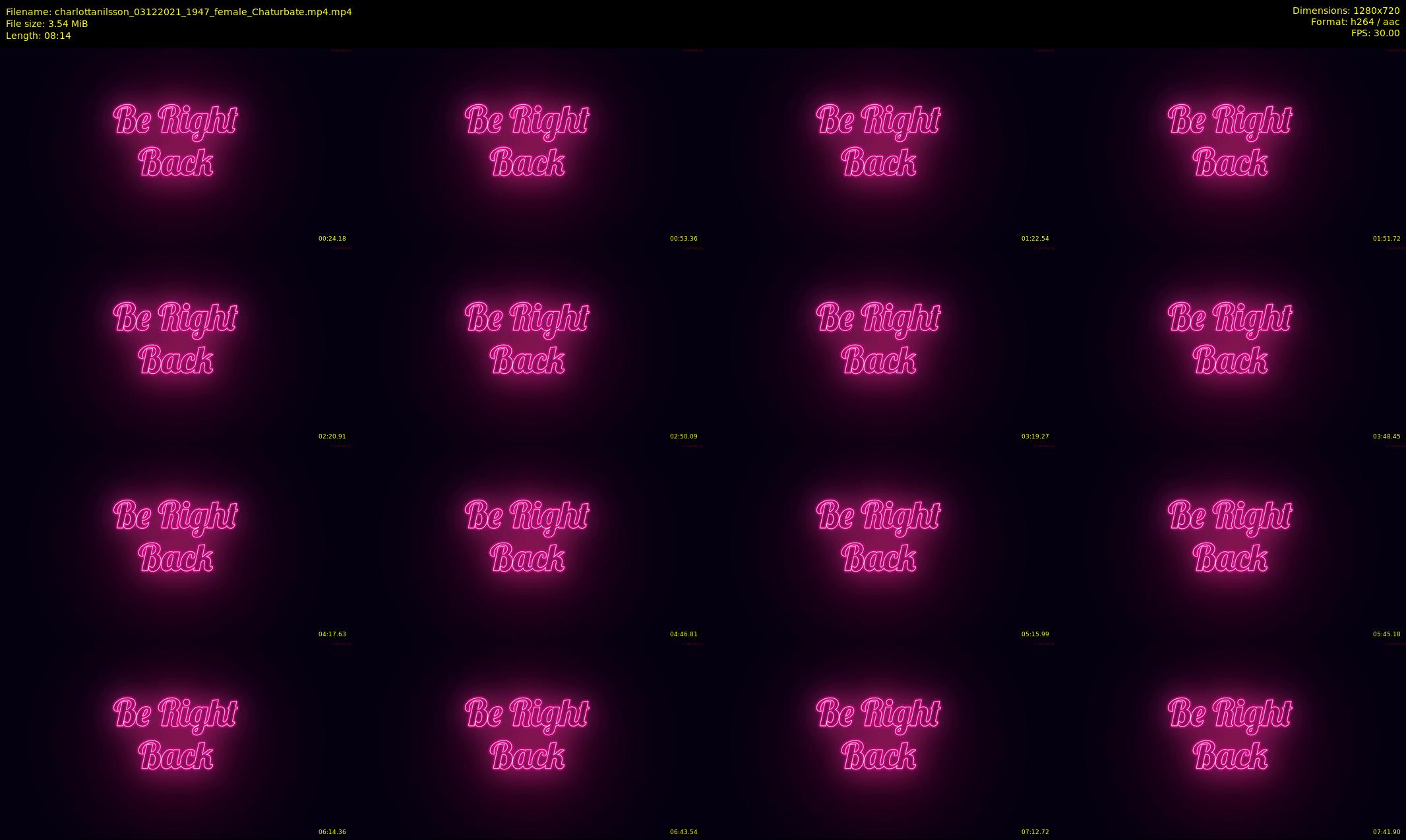 charlottanilsson — 9 minute Chaturbate female cam show recording, 720p, Dec 3, 2021