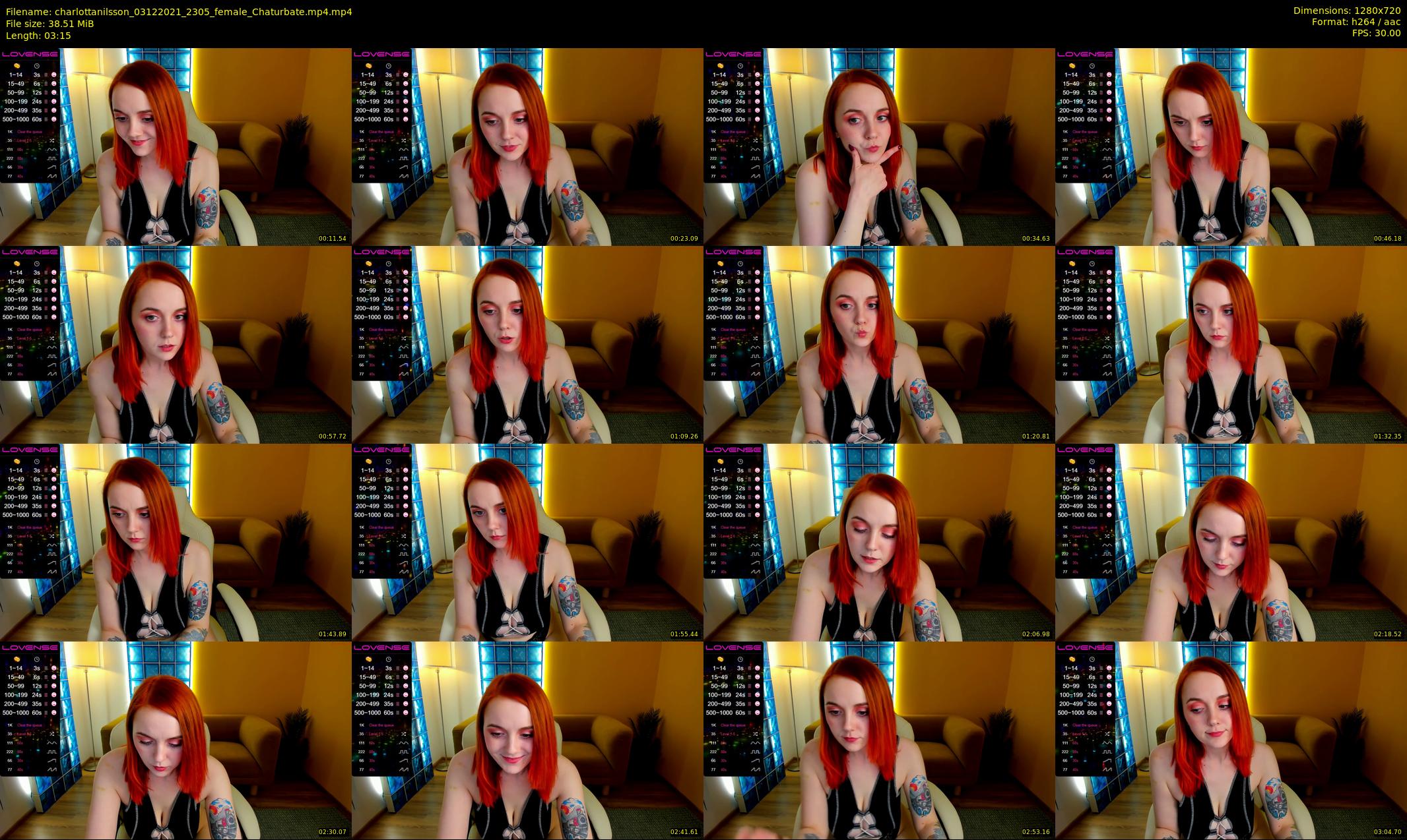 charlottanilsson — 4 minute Chaturbate female cam show recording, 720p, Dec 3, 2021