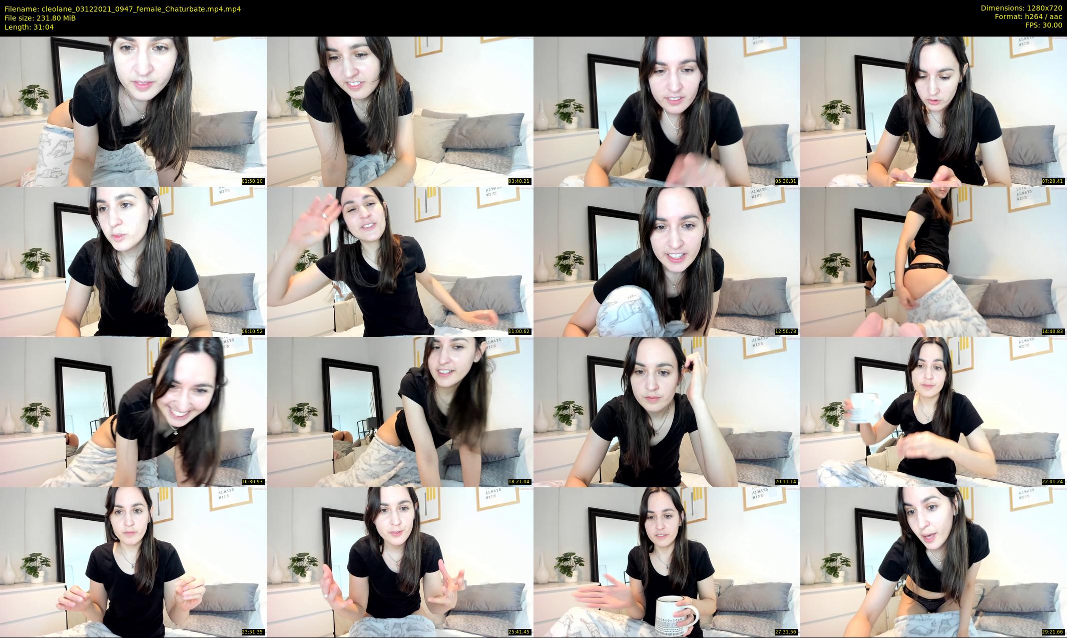 cleolane — 32 minute Chaturbate female cam show recording, 720p, Dec 3, 2021