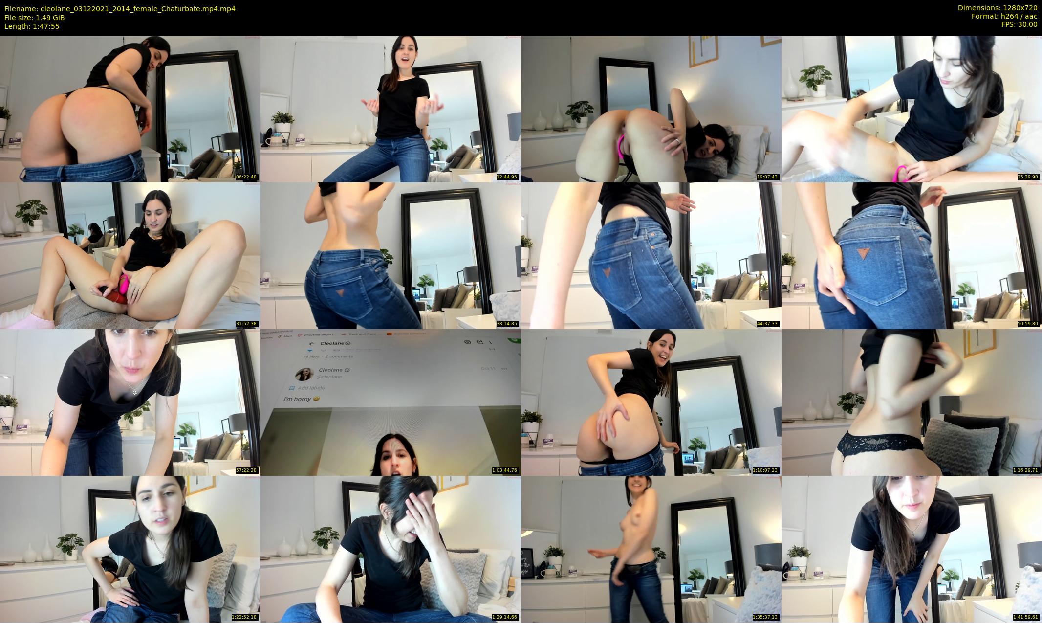 cleolane — 108 minute Chaturbate female cam show recording, 720p, Dec 3, 2021