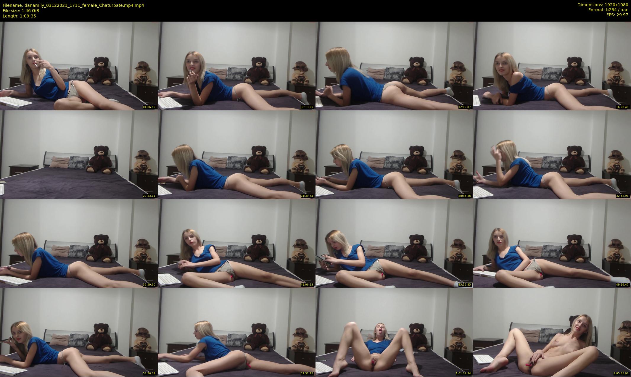 danamily — 70 minute Chaturbate female cam show recording, 1080p, Dec 3, 2021