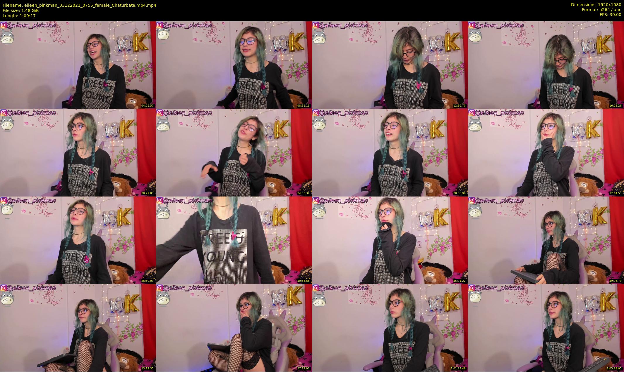 eileen_pinkman — 70 minute Chaturbate female cam show recording, 1080p, Dec 3, 2021