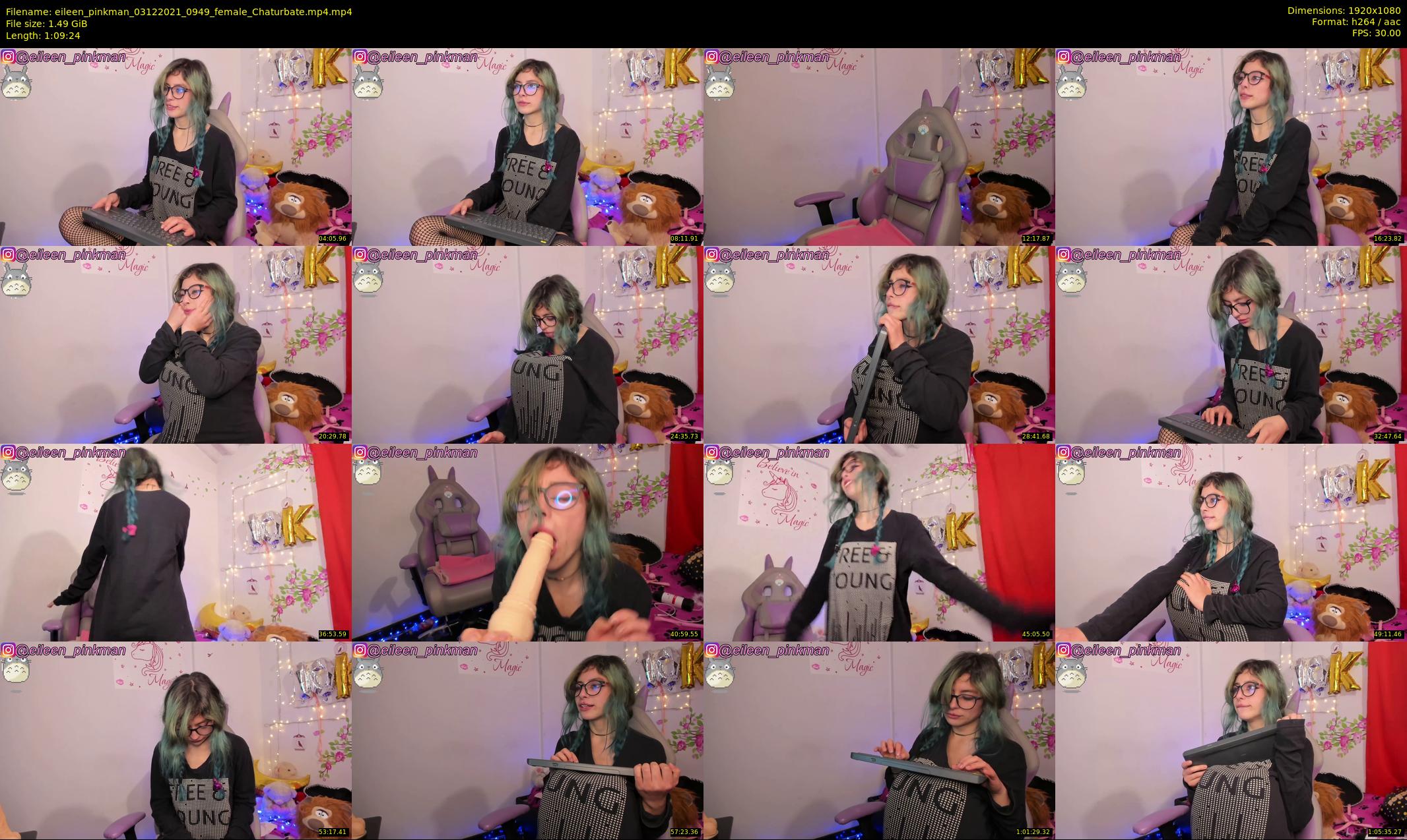 eileen_pinkman — 70 minute Chaturbate female cam show recording, 1080p, Dec 3, 2021