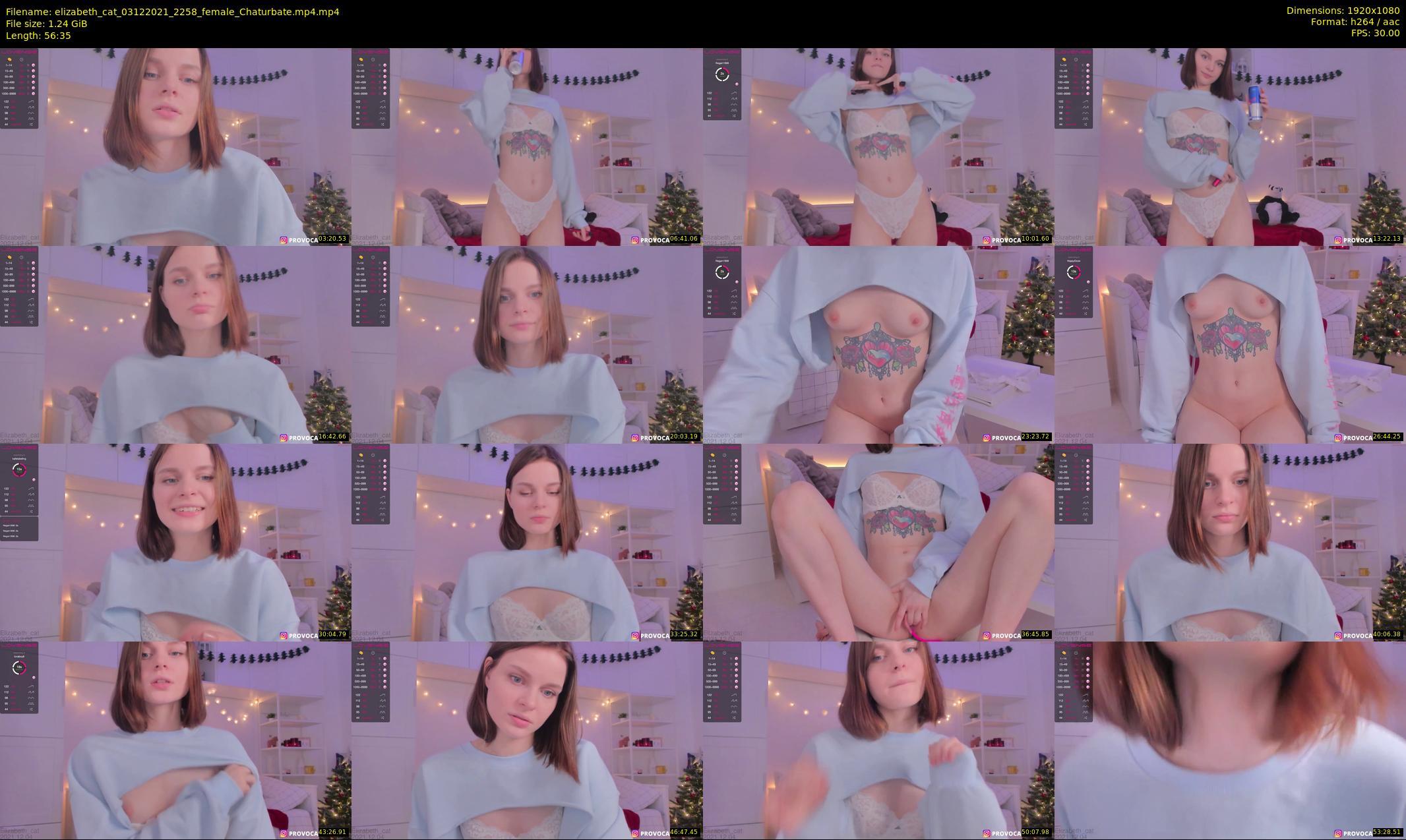 elizabeth_cat — 57 minute Chaturbate female cam show recording, 1080p, Dec 3, 2021