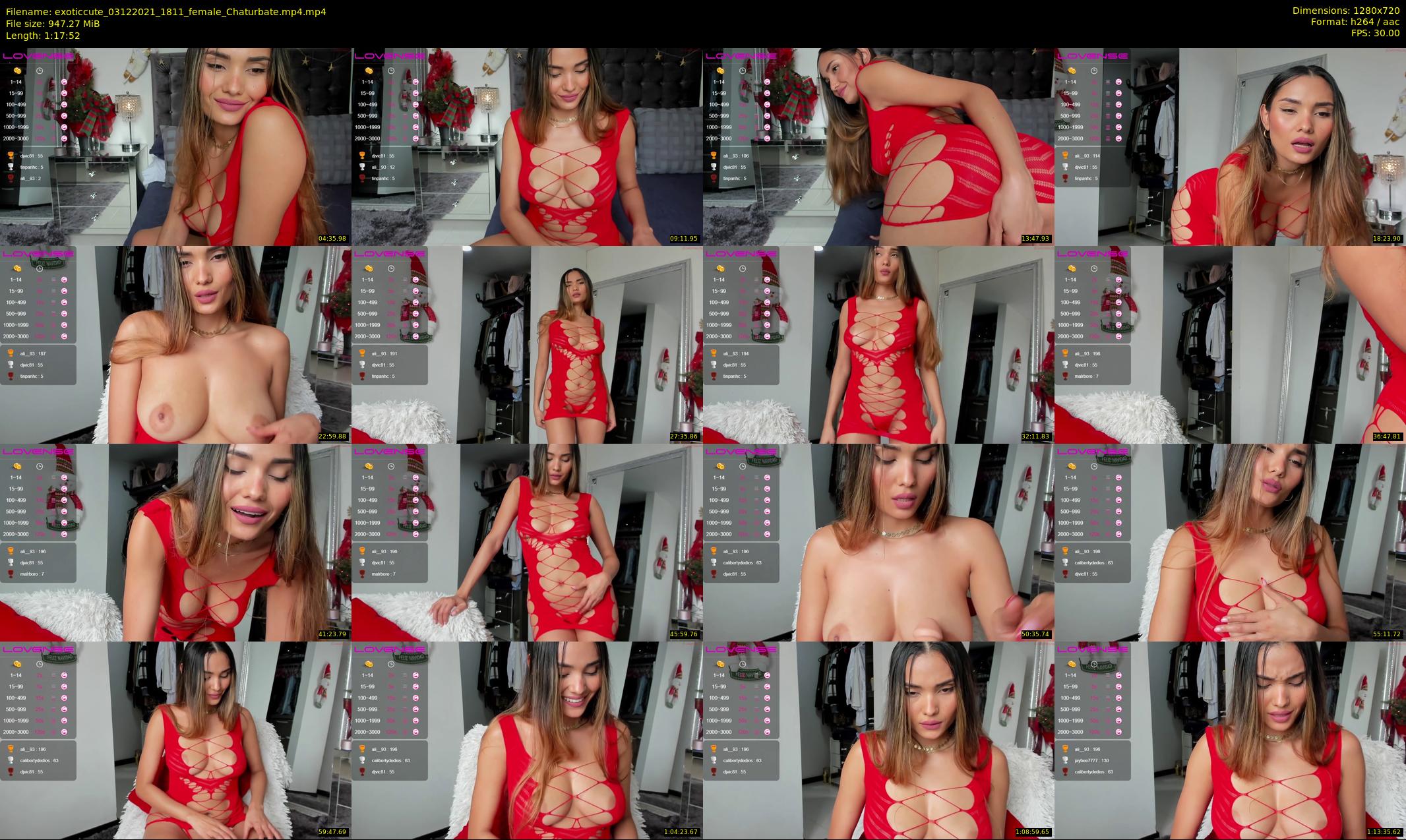 exoticcute — 78 minute Chaturbate female cam show recording, 720p, Dec 3, 2021
