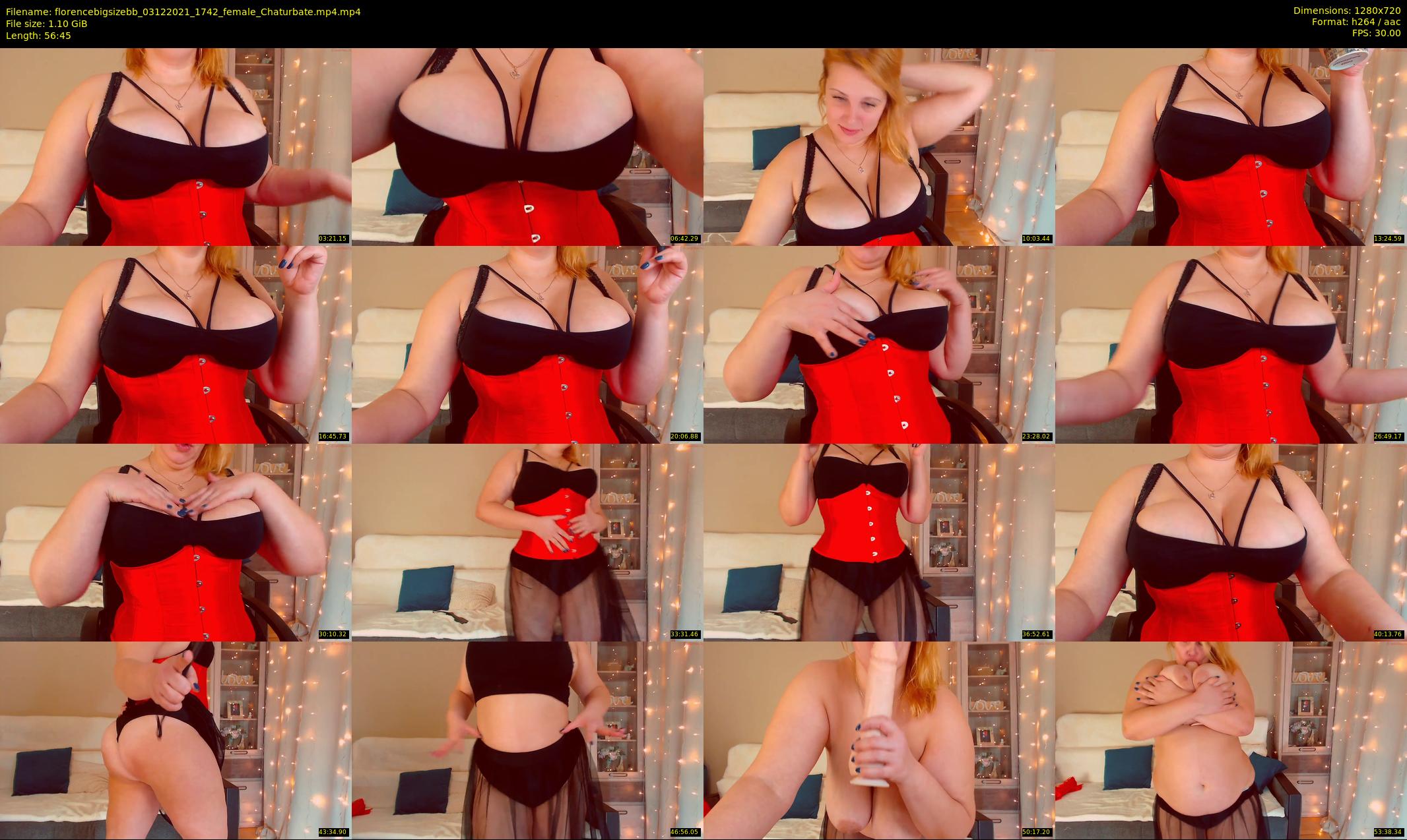 florencebigsizebb — 57 minute Chaturbate female cam show recording, 720p, Dec 3, 2021