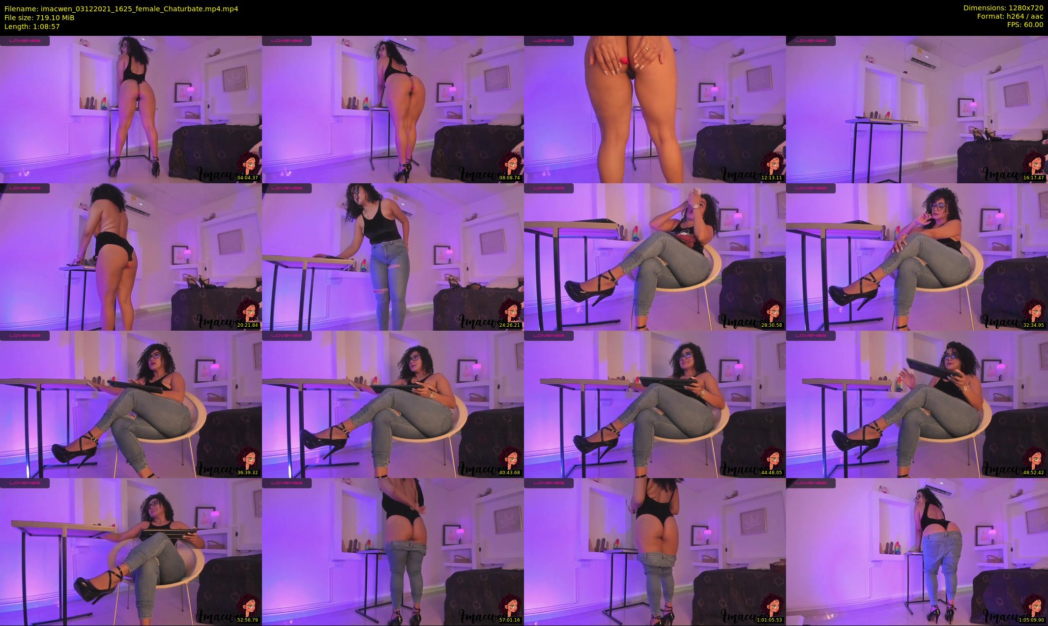 imacwen — 69 minute Chaturbate female cam show recording, 720p, Dec 3, 2021