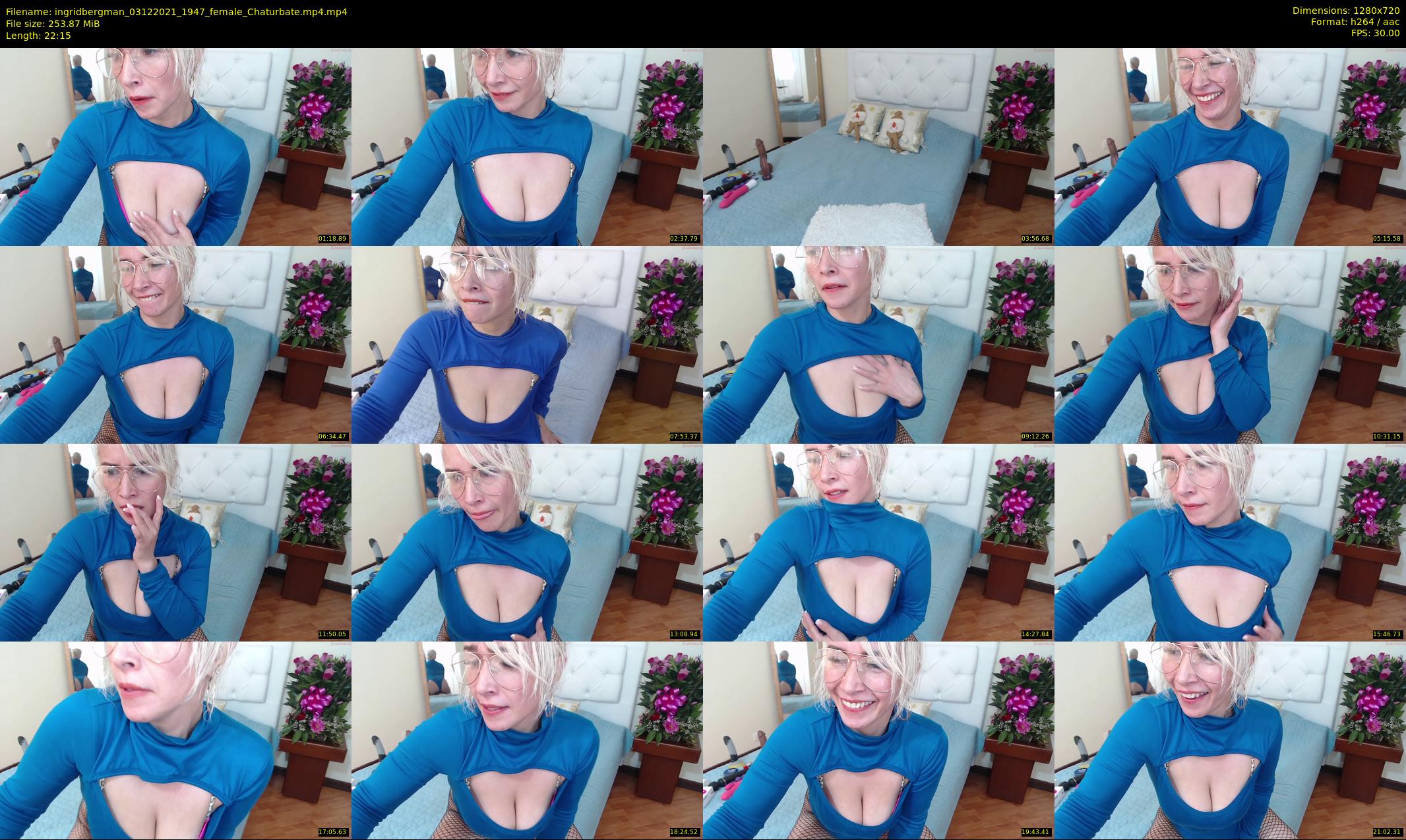 ingridbergman — 23 minute Chaturbate female cam show recording, 720p, Dec 3, 2021
