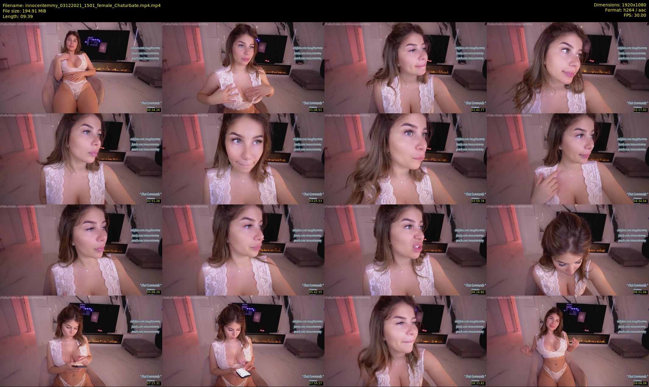innocentemmy — 10 minute Chaturbate female cam show recording, 1080p, Dec 3, 2021