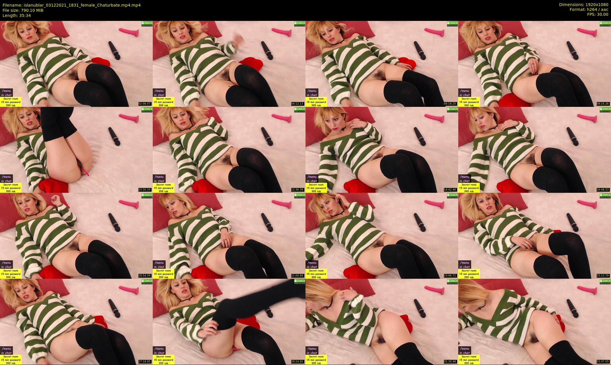 islanublar — 36 minute Chaturbate female cam show recording, 1080p, Dec 3, 2021