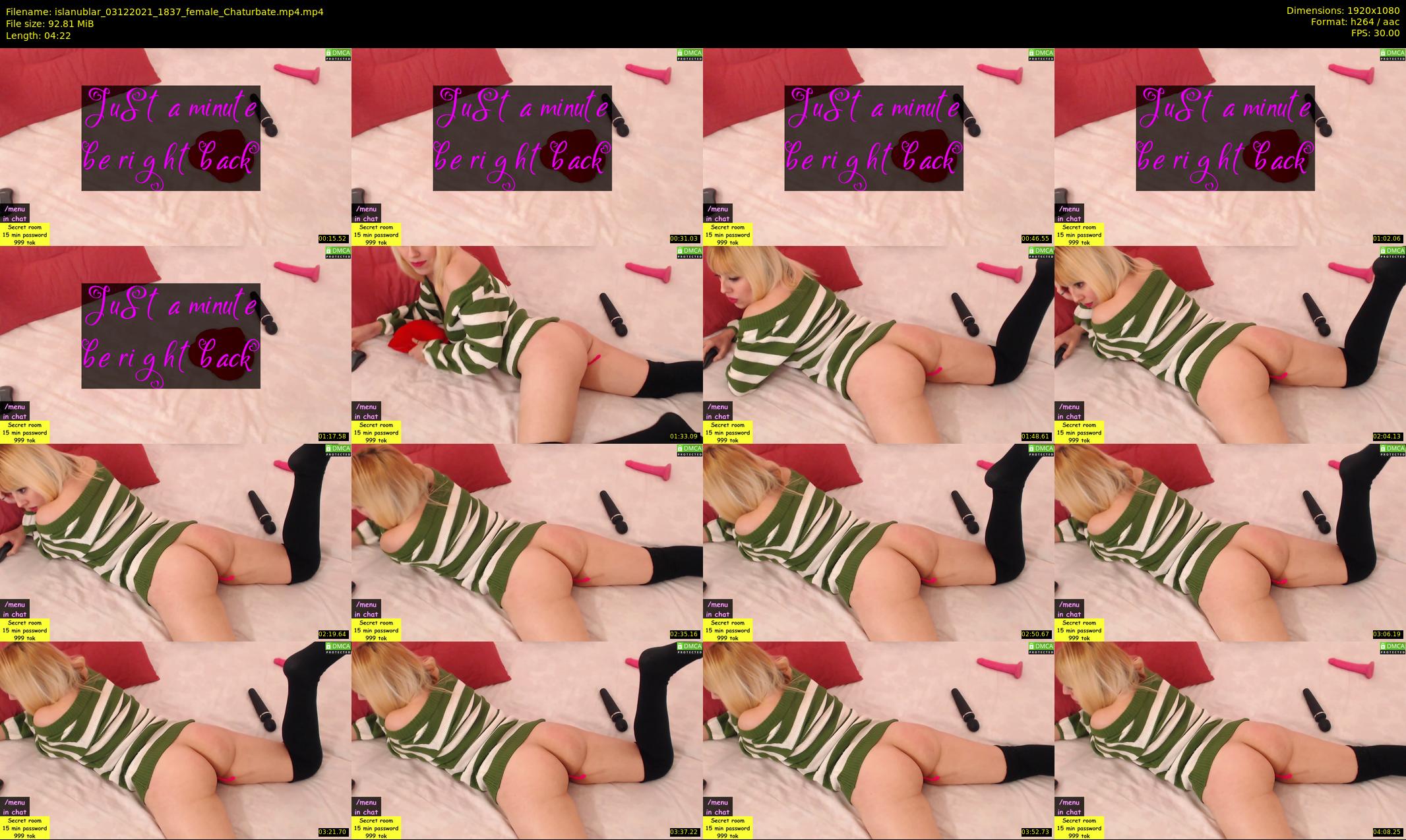 islanublar — 5 minute Chaturbate female cam show recording, 1080p, Dec 3, 2021