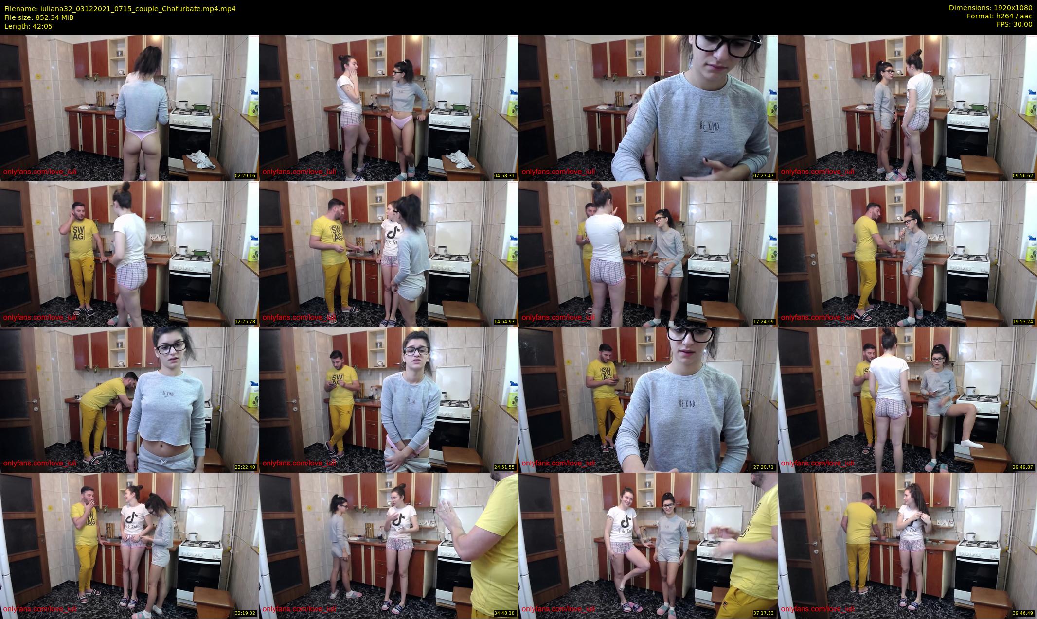 iuliana32 — 43 minute Chaturbate couple cam show recording, 1080p, Dec 3, 2021