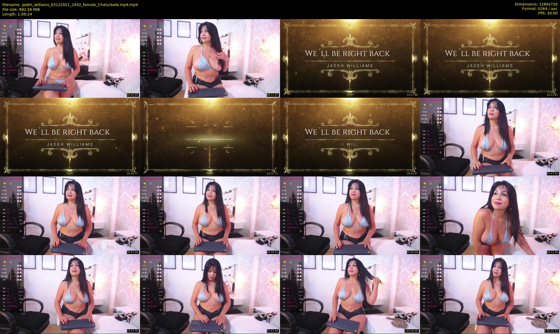 jadeh_williams — 70 minute Chaturbate female cam show recording, 720p, Dec 3, 2021