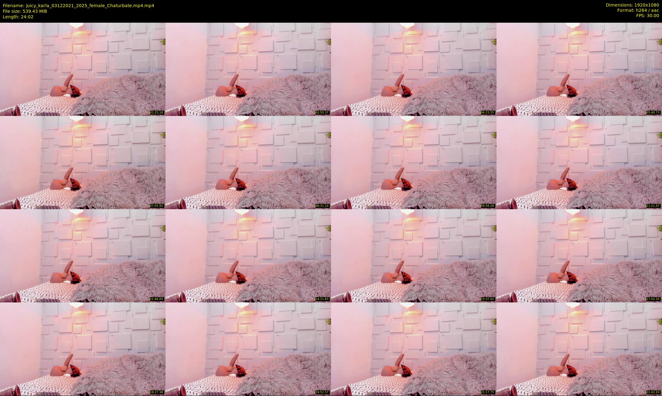 juicy_karla — 25 minute Chaturbate female cam show recording, 1080p, Dec 3, 2021