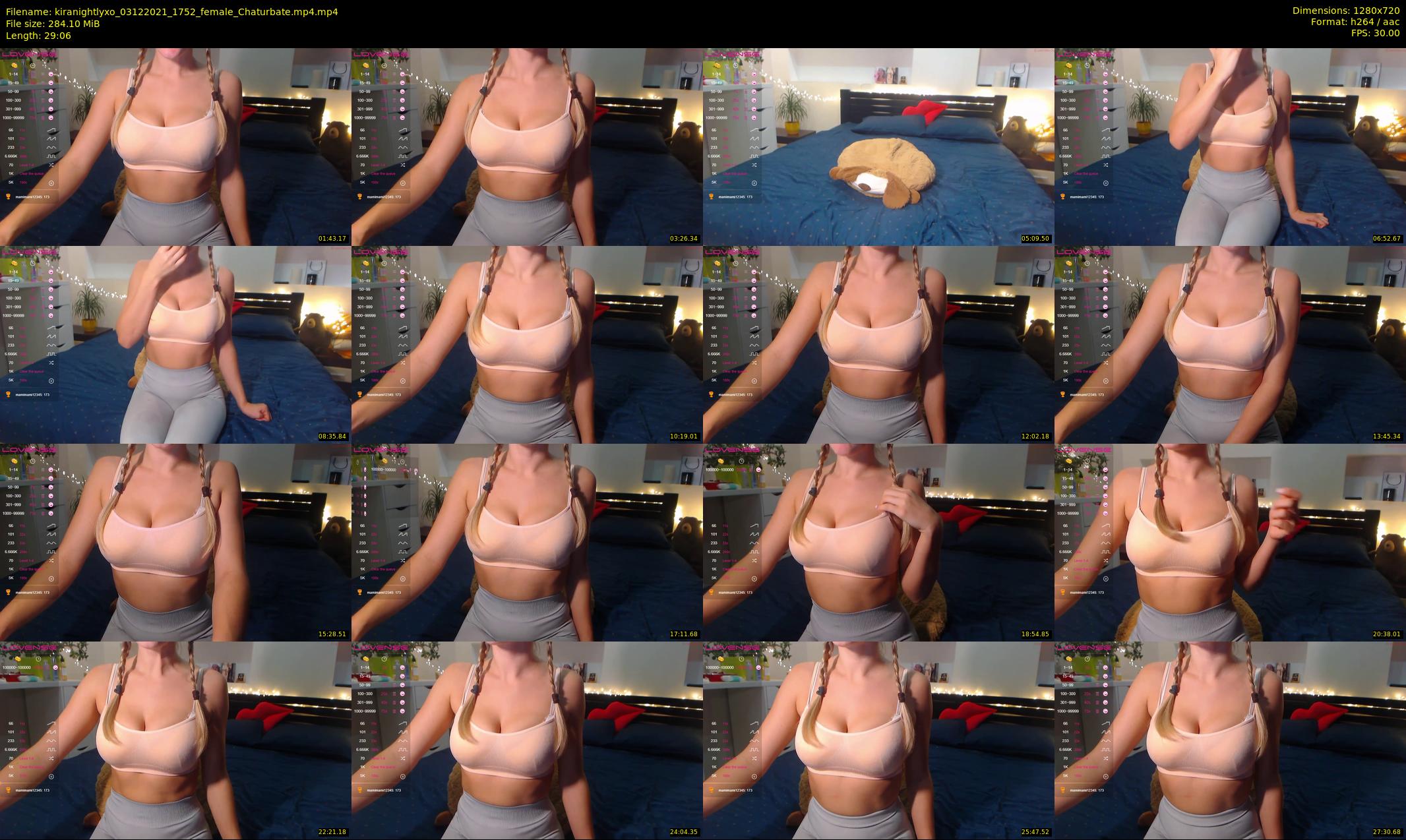 kiranightlyxo — 30 minute Chaturbate female cam show recording, 720p, Dec 3, 2021