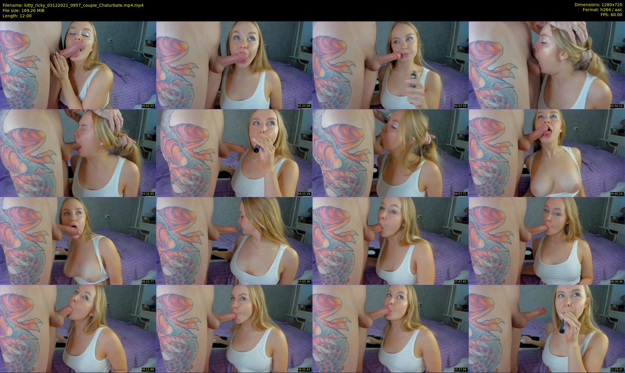 kitty_ricky — 12 minute Chaturbate couple cam show recording, 720p, Dec 3, 2021