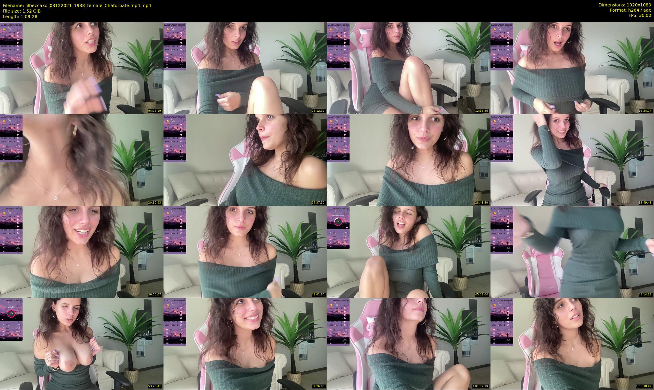 lilbeccaxo — 70 minute Chaturbate female cam show recording, 1080p, Dec 3, 2021