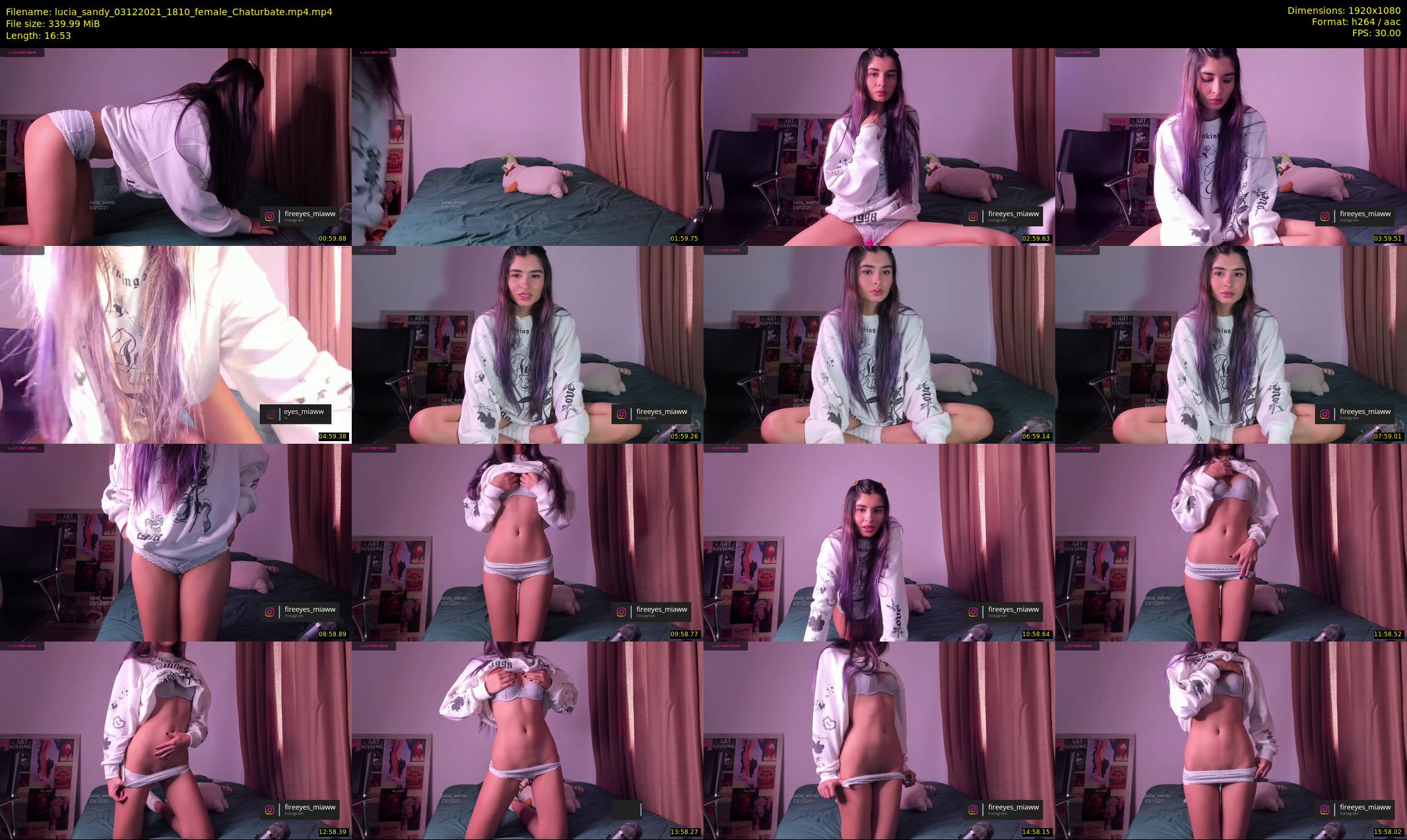 lucia_sandy — 17 minute Chaturbate female cam show recording, 1080p, Dec 3, 2021