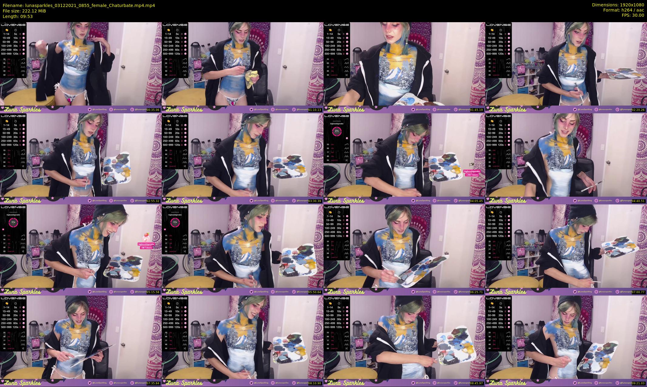 lunasparkles — 10 minute Chaturbate female cam show recording, 1080p, Dec 3, 2021