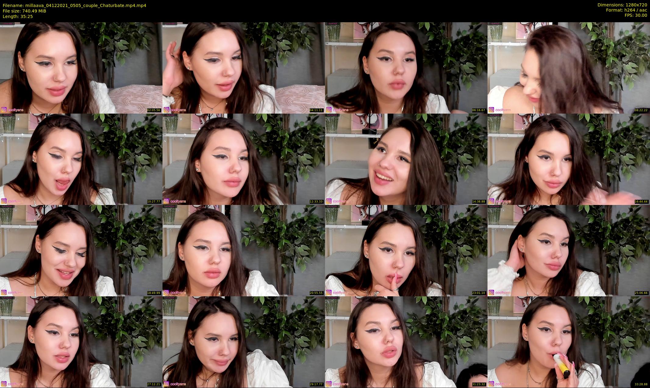 millaava — 36 minute Chaturbate female cam show recording, 720p, Dec 4, 2021