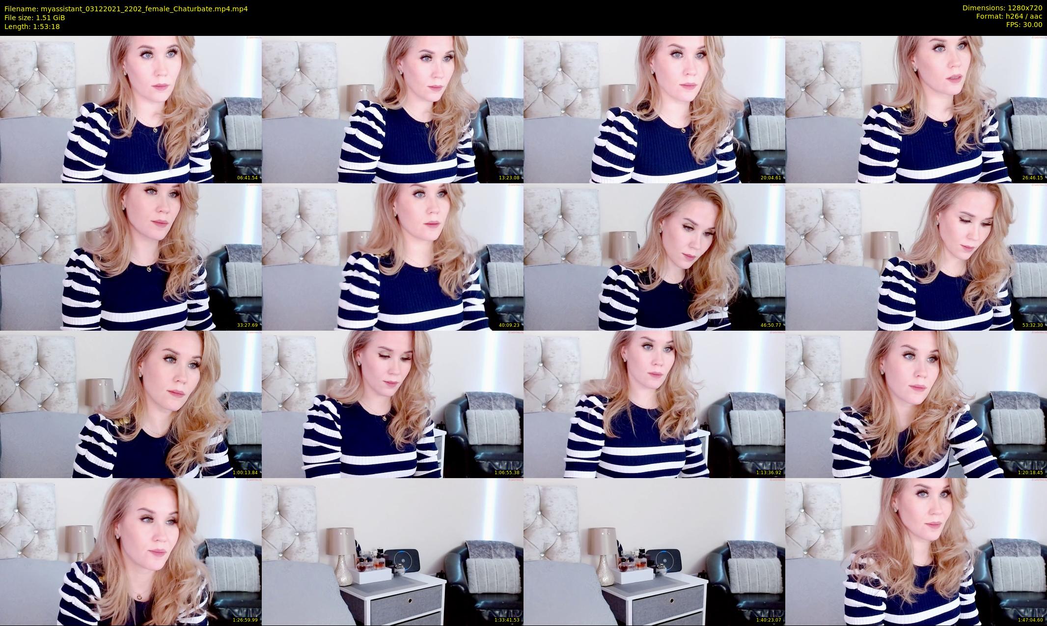 myassistant — 114 minute Chaturbate female cam show recording, 720p, Dec 3, 2021