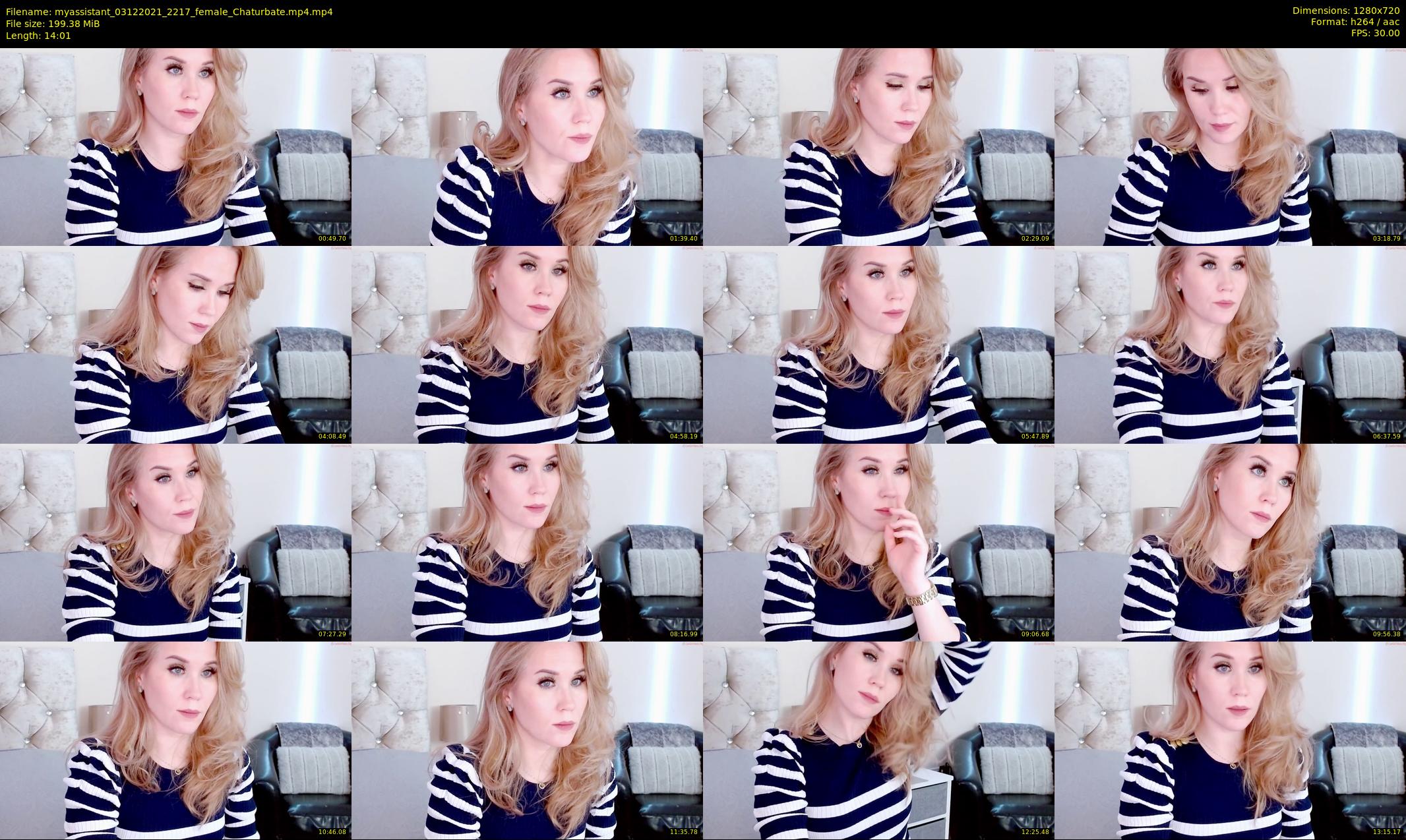 myassistant — 15 minute Chaturbate female cam show recording, 720p, Dec 3, 2021
