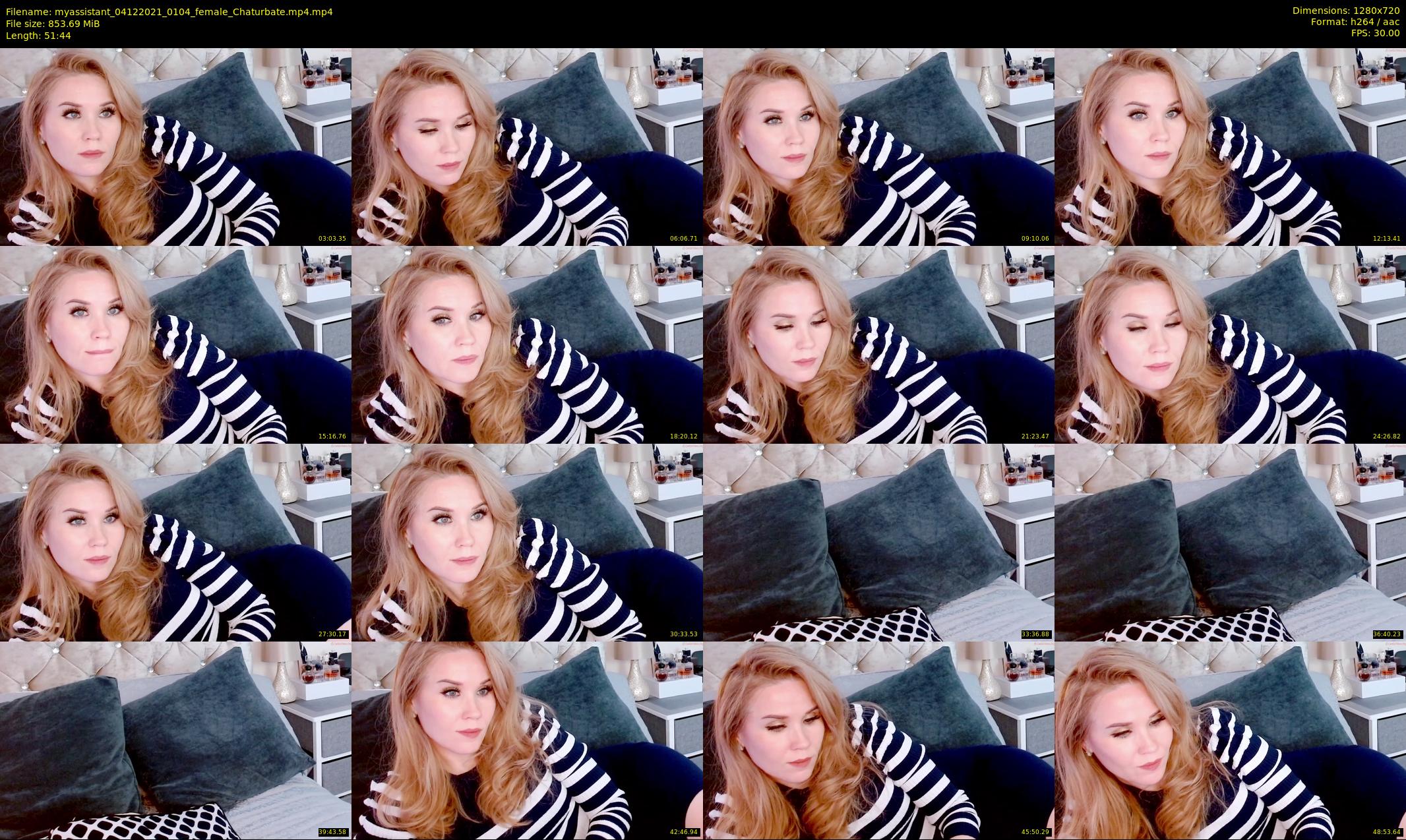 myassistant — 52 minute Chaturbate female cam show recording, 720p, Dec 4, 2021