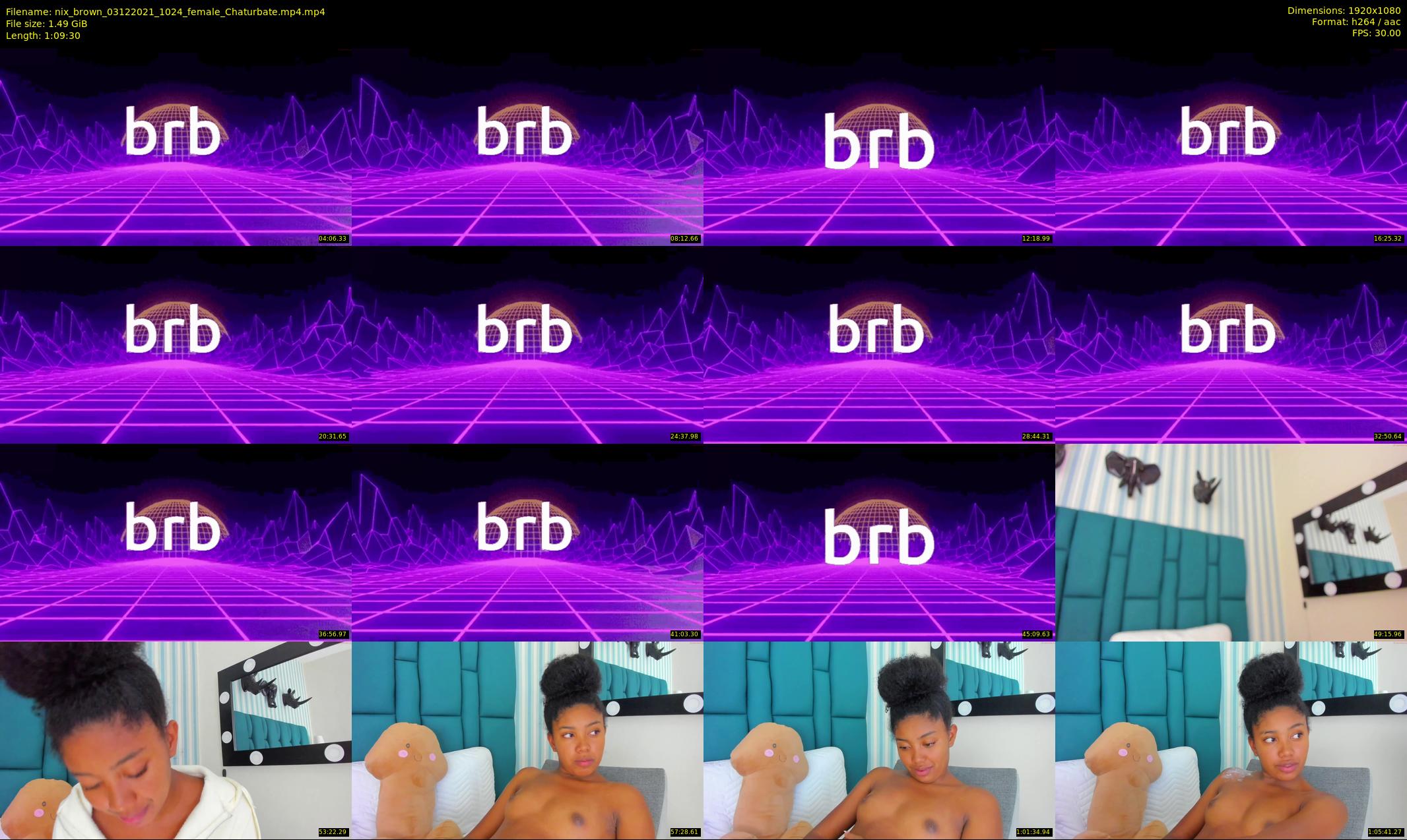 nix_brown — 70 minute Chaturbate female cam show recording, 1080p, Dec 3, 2021