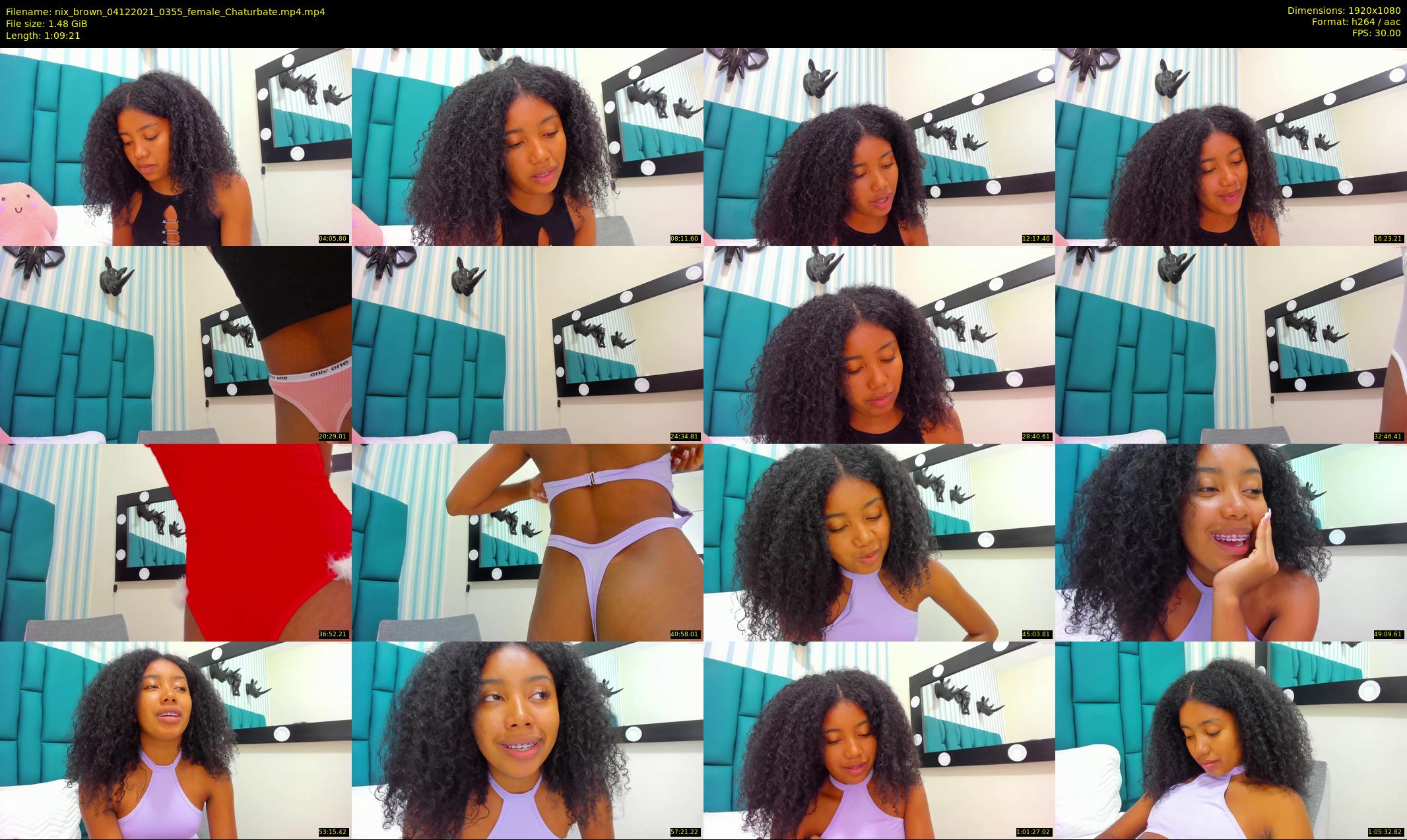 nix_brown — 70 minute Chaturbate female cam show recording, 1080p, Dec 4, 2021