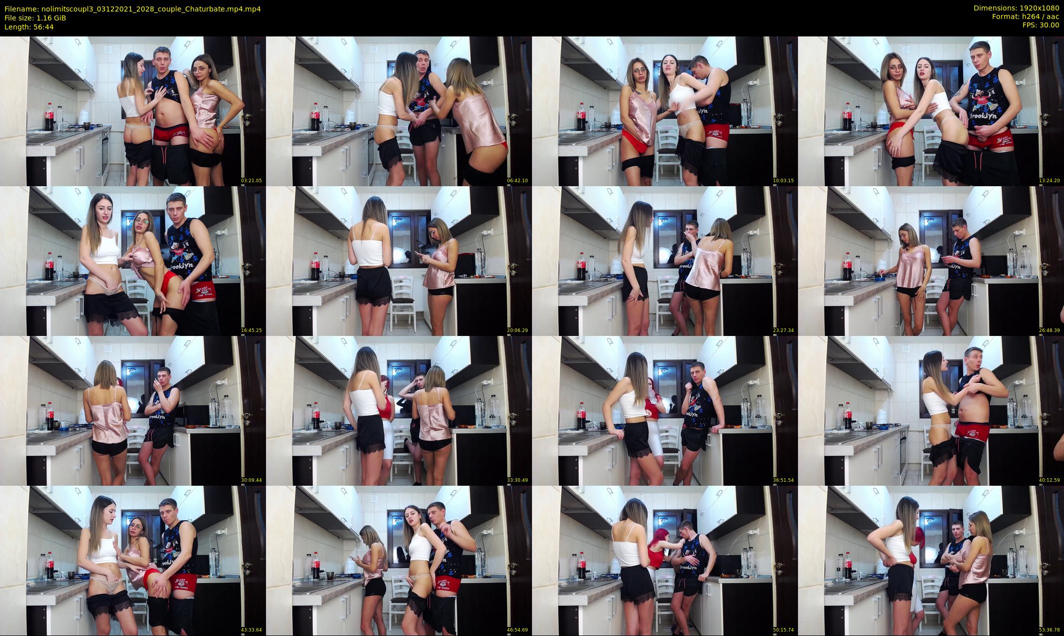 nolimitscoupl3 — 57 minute Chaturbate couple cam show recording, 1080p, Dec 3, 2021