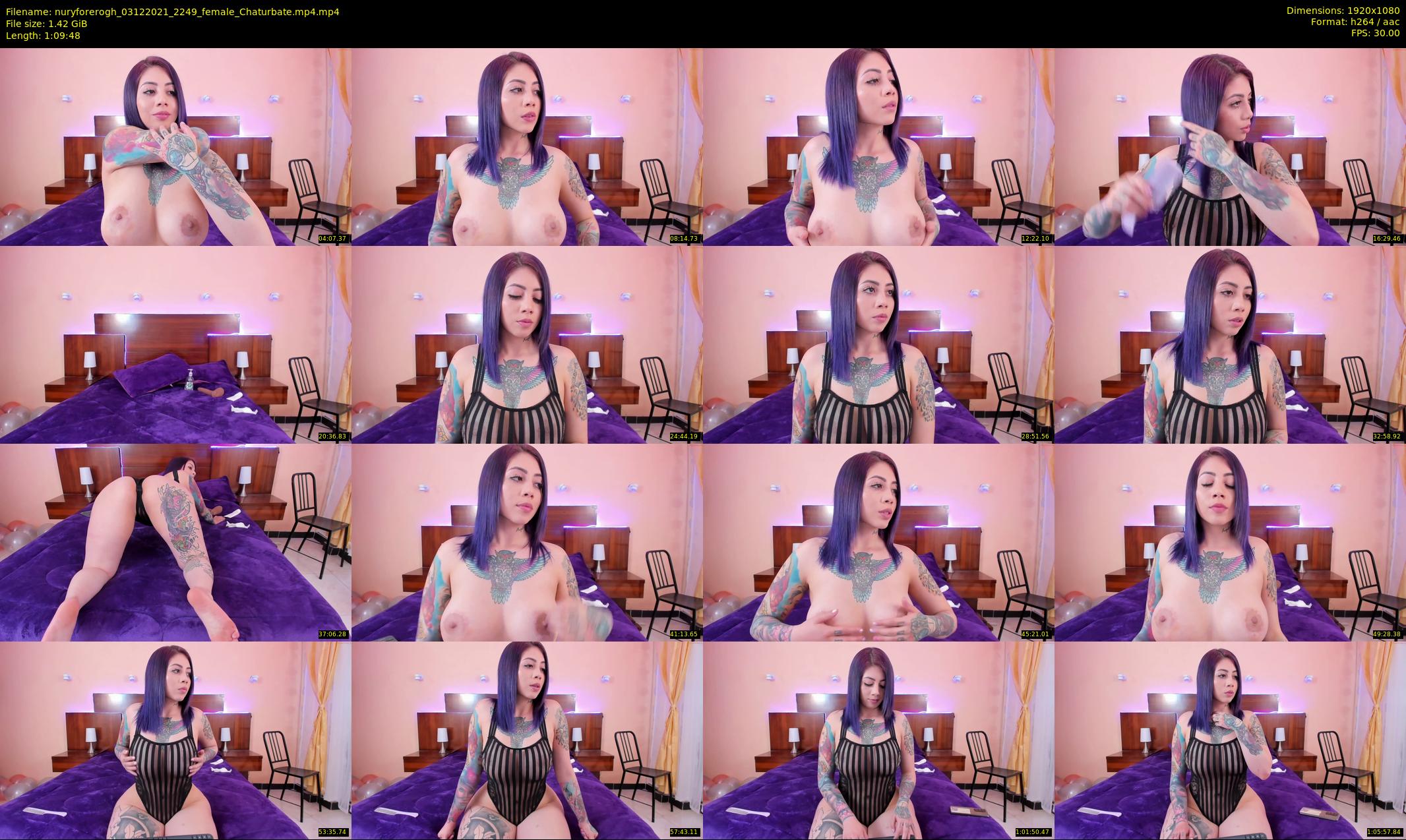 nuryforerogh — 70 minute Chaturbate female cam show recording, 1080p, Dec 3, 2021