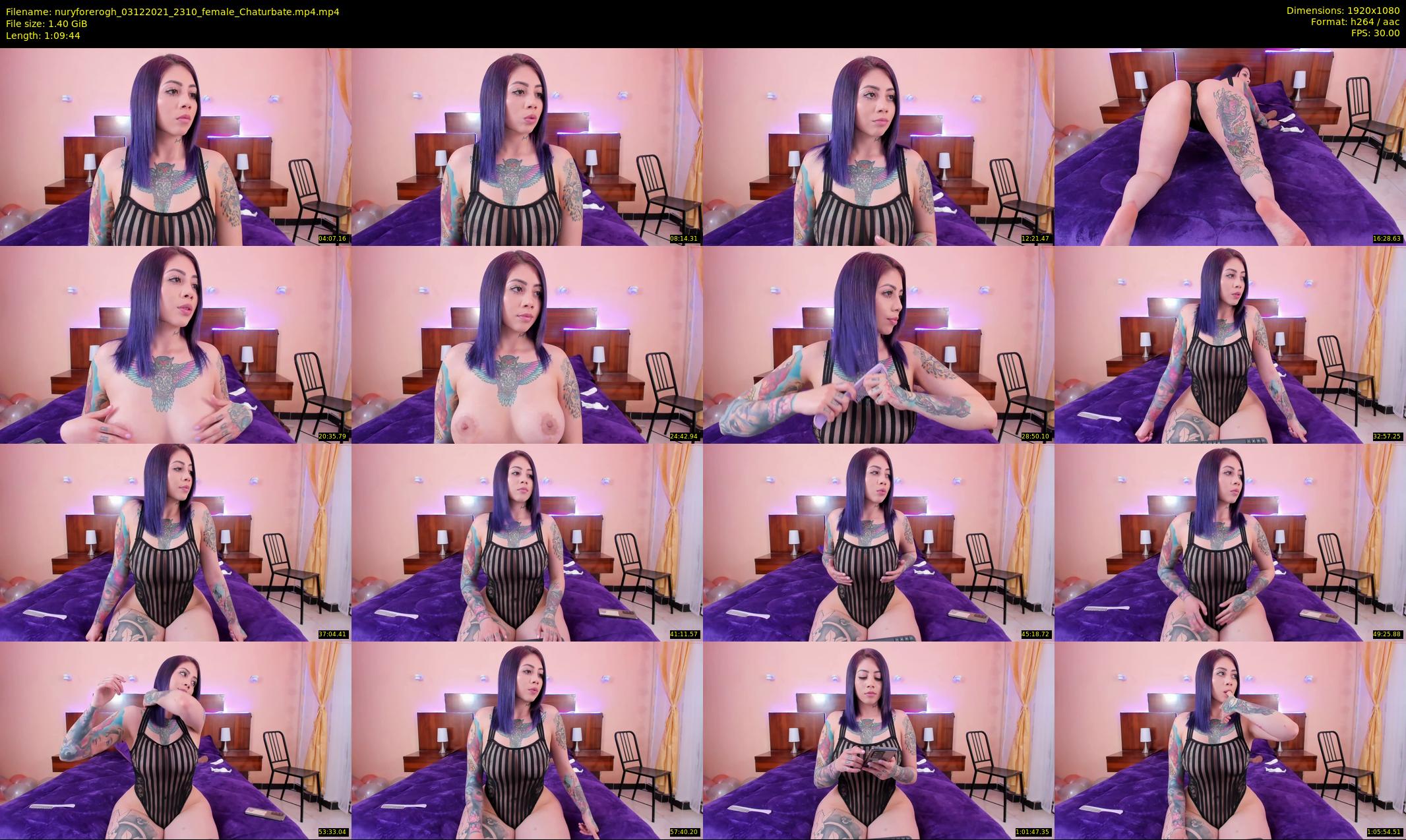 nuryforerogh — 70 minute Chaturbate female cam show recording, 1080p, Dec 3, 2021